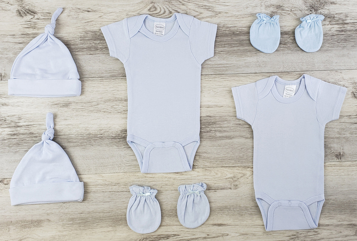 Bambini 6 Pc Layette Baby Clothes Set