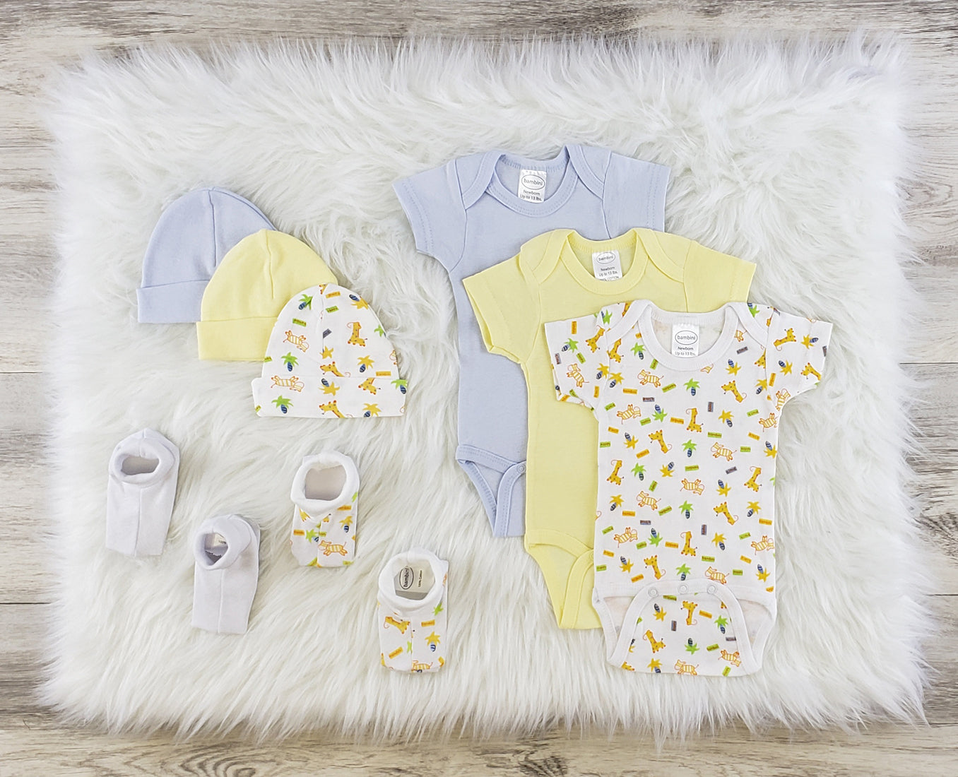 Bambini 8 Pc Layette Baby Clothes Set