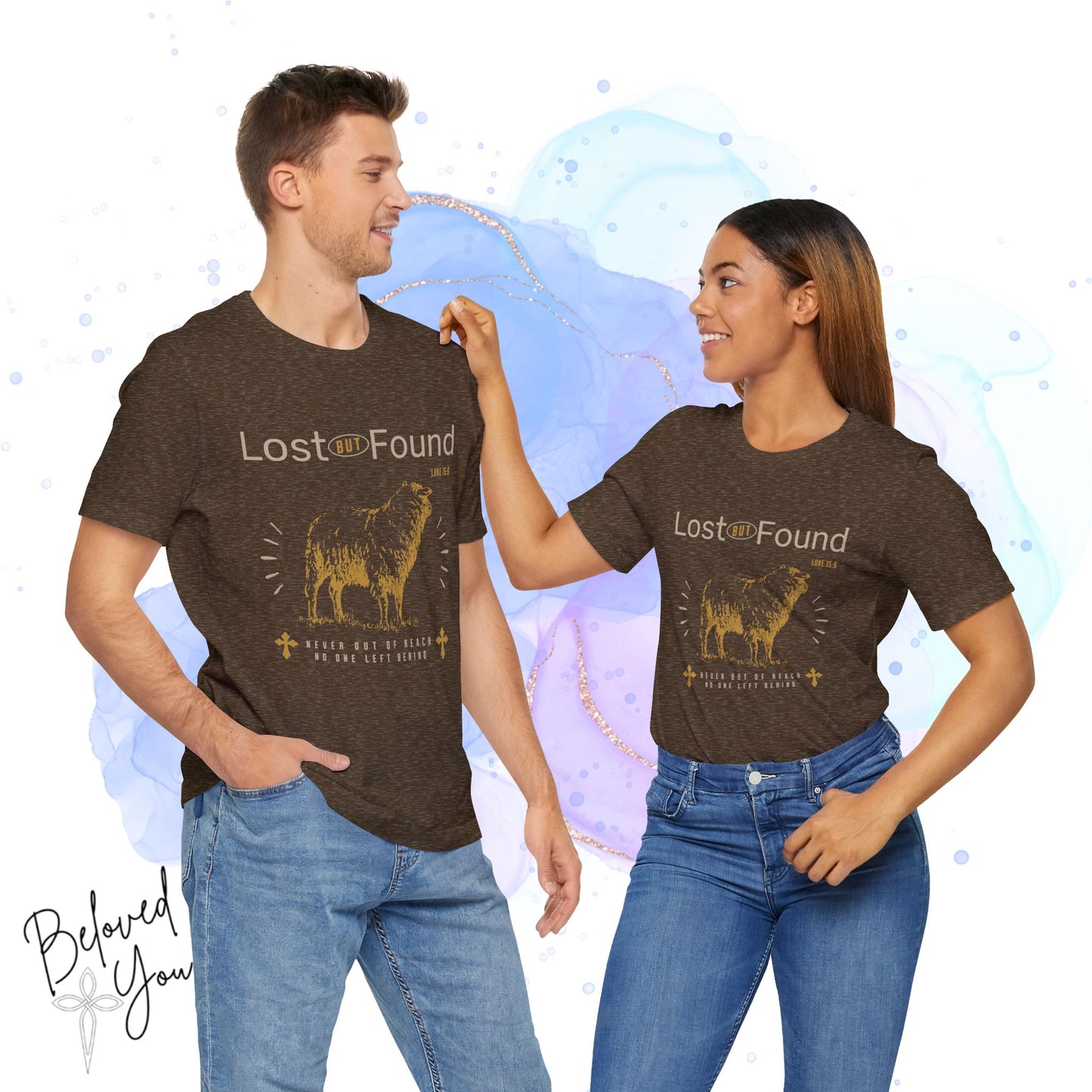 Lost But Found Graphic Tee - Faith-Inspired Unisex Short Sleeve Shirt