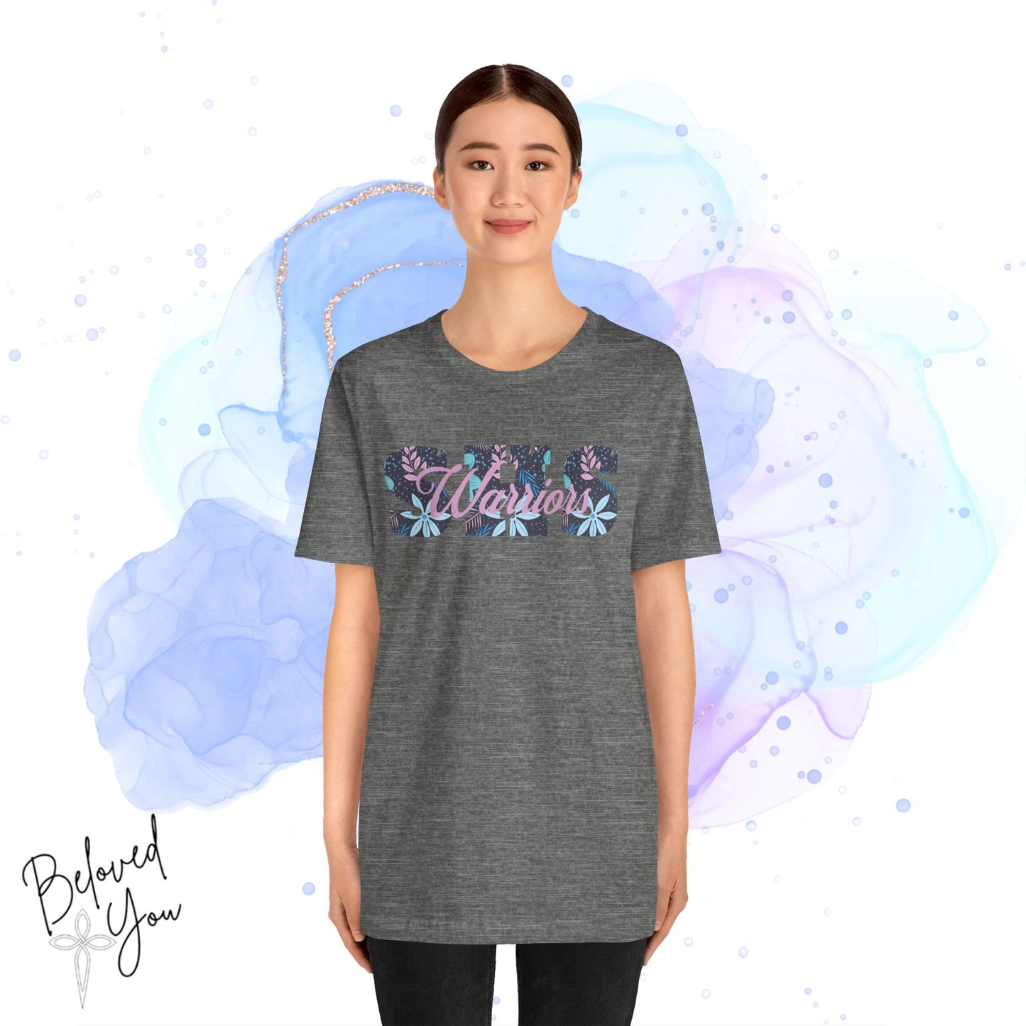 Warriors SHS Floral - Women's Short Sleeve Tee