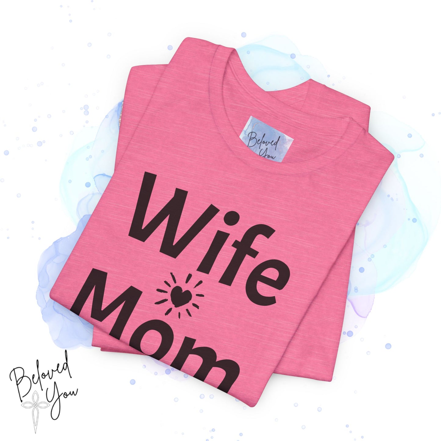 Wife Mom Boss Jersey Tee - Comfortable & Motivational Shirt for Moms