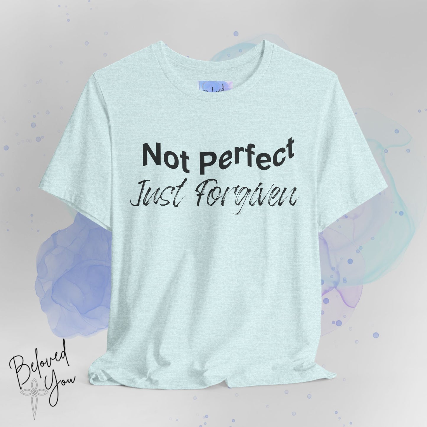 'Not Perfect Just Forgiven' Short Sleeve Tee - Inspirational Casual T-Shirt for Everyday Wear