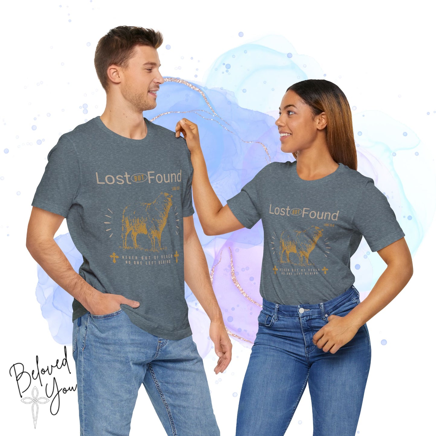 Lost But Found Graphic Tee - Faith-Inspired Unisex Short Sleeve Shirt