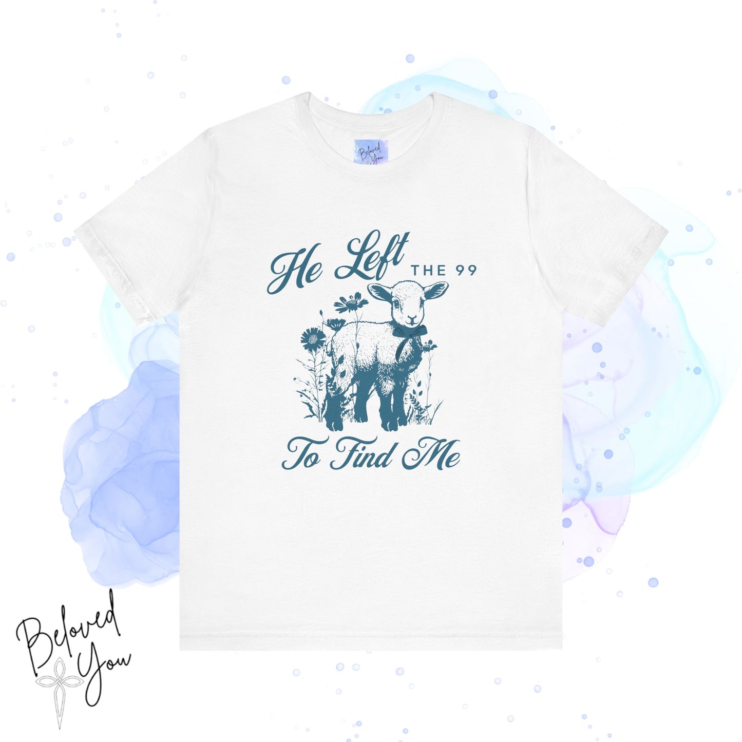 He Left the 99 For Me Tee - Vintage Faith Graphic Shirt