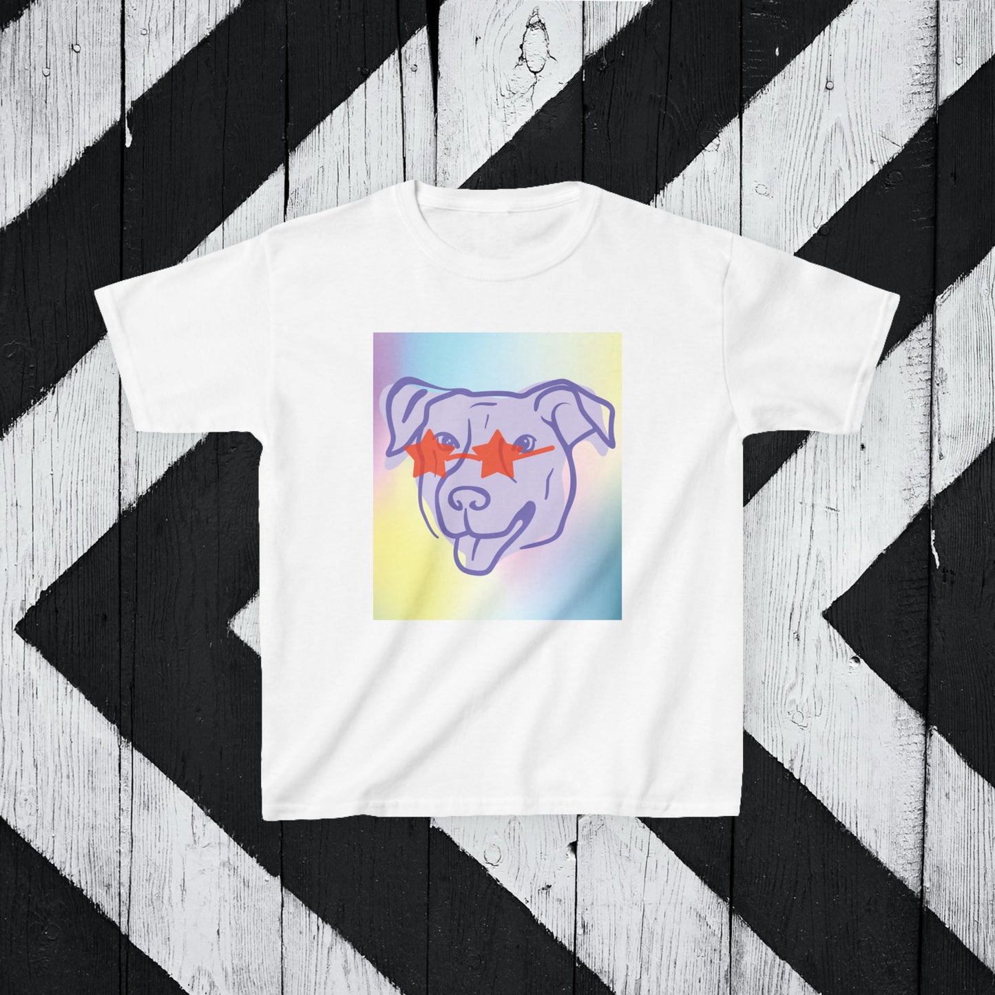 Colorful Dog Graphic Kids Tee - Fun Pet Lover Shirt