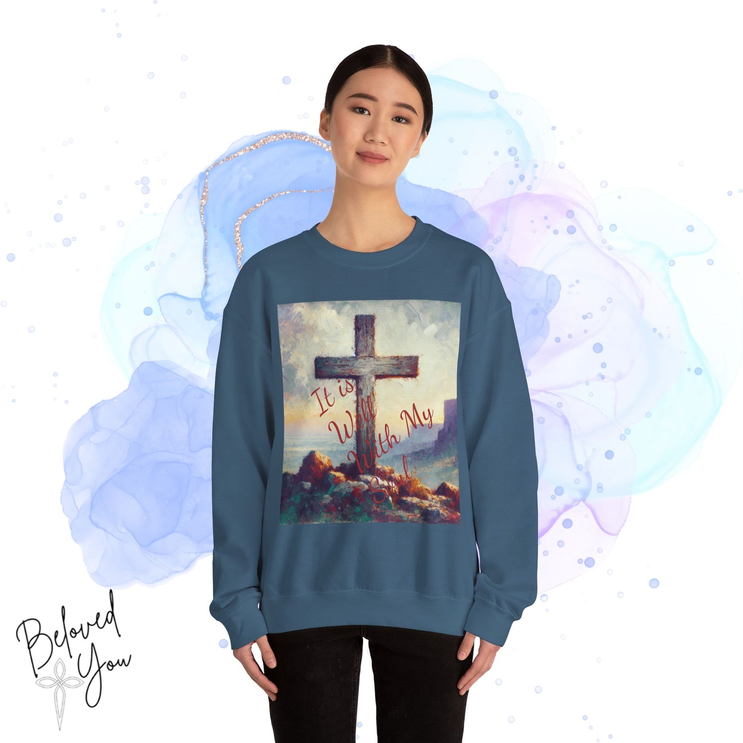 "It is Well With My Soul" - Unisex Crewneck Sweatshirt