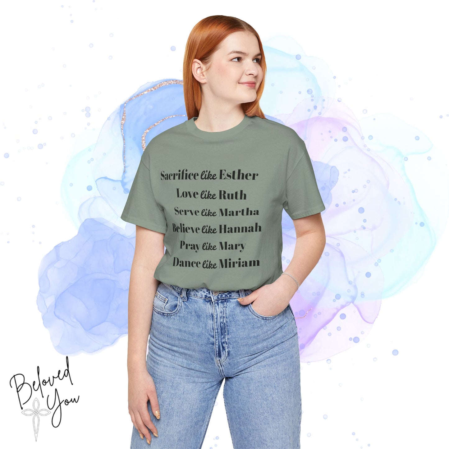 Sacrifice, Love, Serve, Believe, Pray, Dance - Inspirational Faith Tee