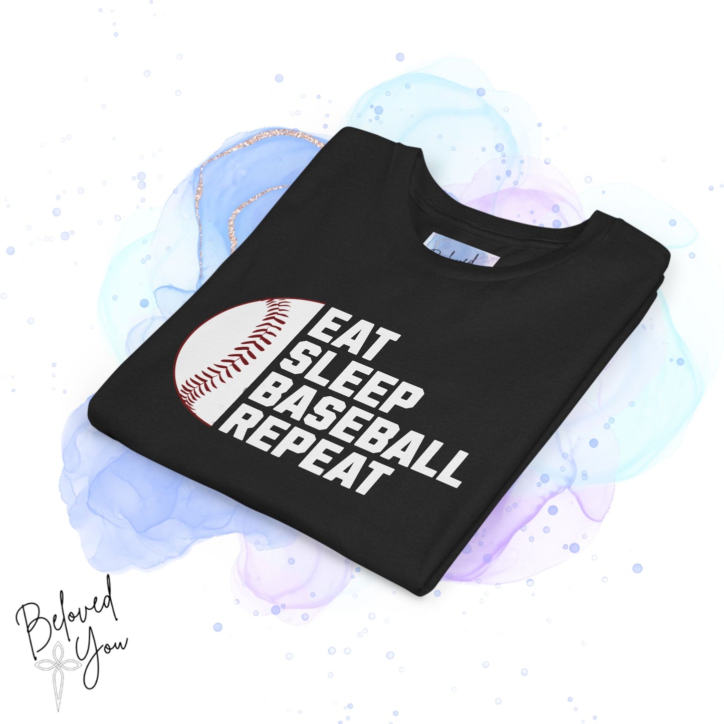 Eat Sleep Baseball Repeat - Youth Baseball Tee