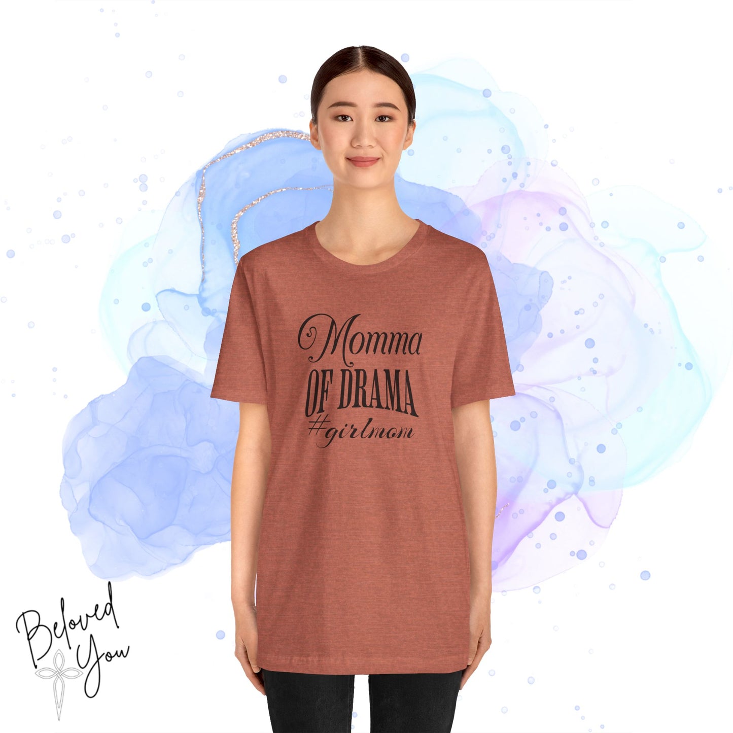 Momma of Drama #GirlMom Jersey Tee