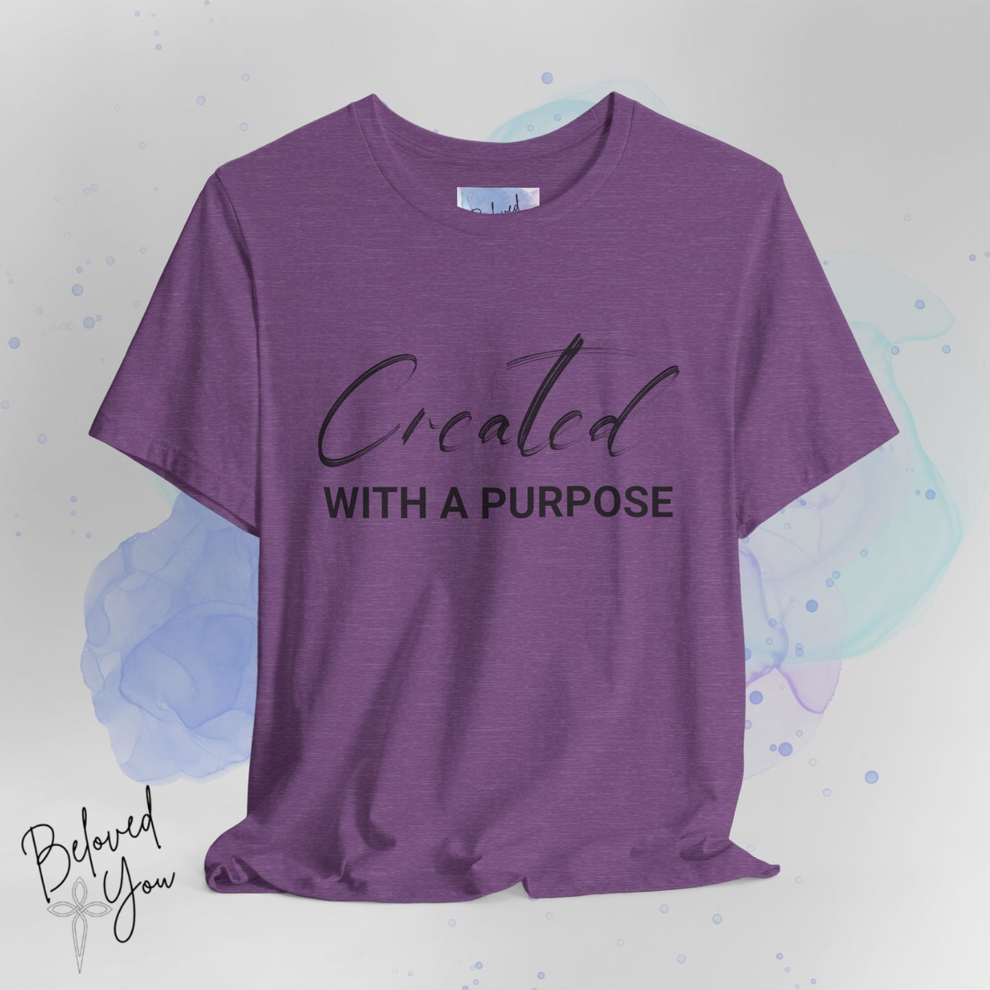 "Created with a Purpose" Jersey Tee | Inspirational Casual Wear