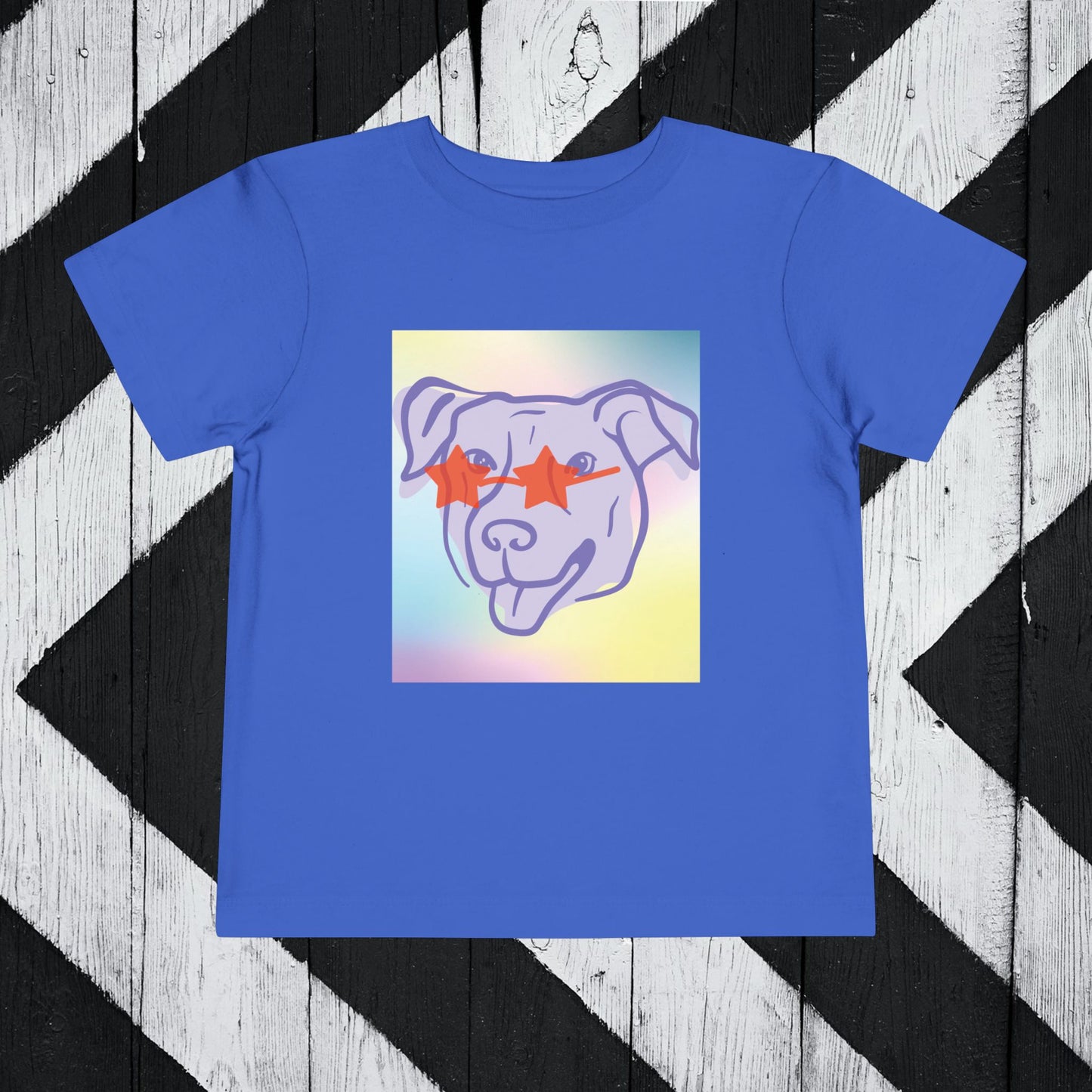 Cool Dog Toddler Short Sleeve Tee - Fun & Playful Design for Kids