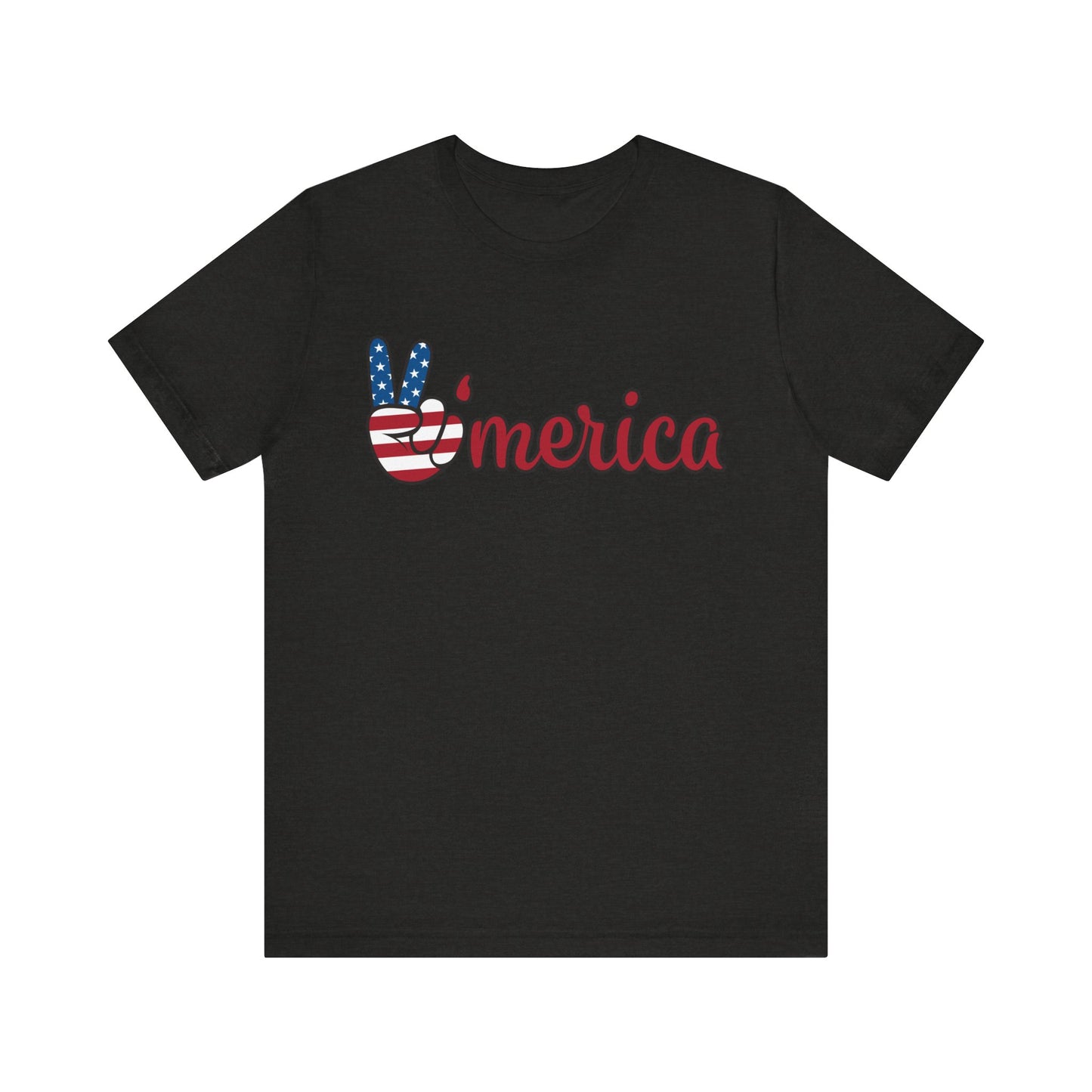 Peaceful America Tee - Unisex Jersey Short Sleeve Shirt for Patriotic Celebrations