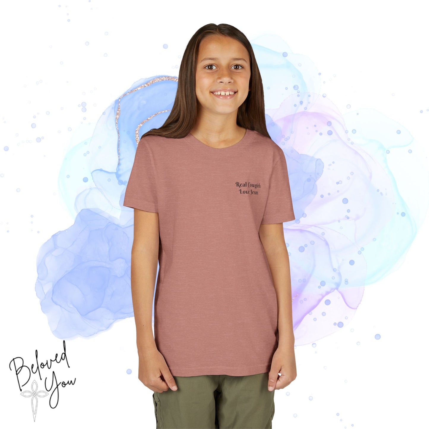 'Real Cowgirls Love Jesus' - Youth Short Sleeve Tee