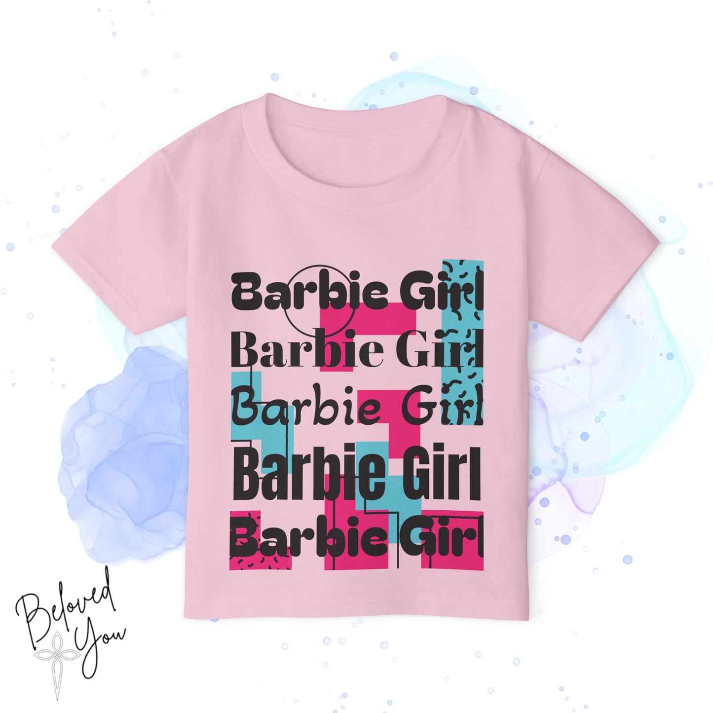 Trendy Barbie Girl Toddler T-Shirt | Colorful Playful Tee for Kids