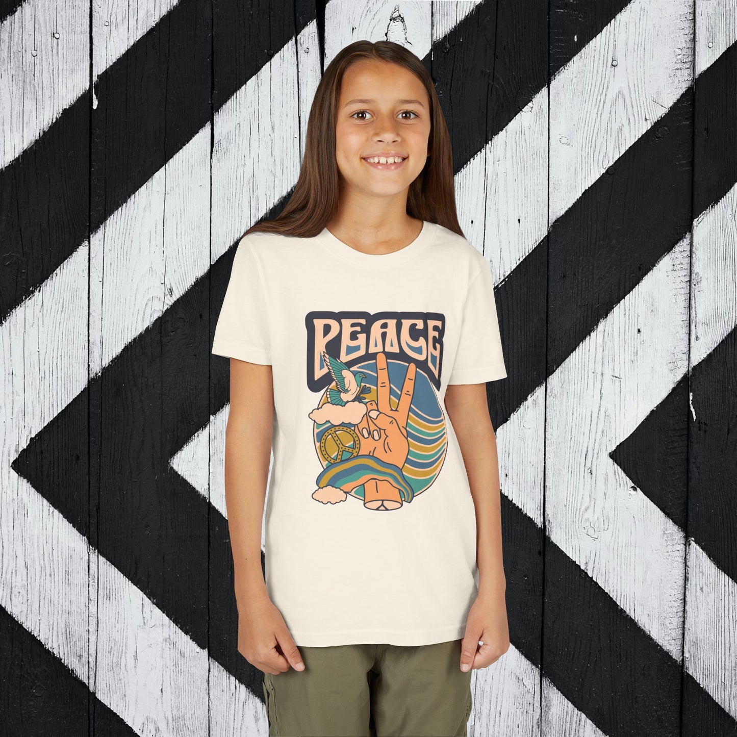 Youth Peace - Blue Green Gold Short Sleeve Tee