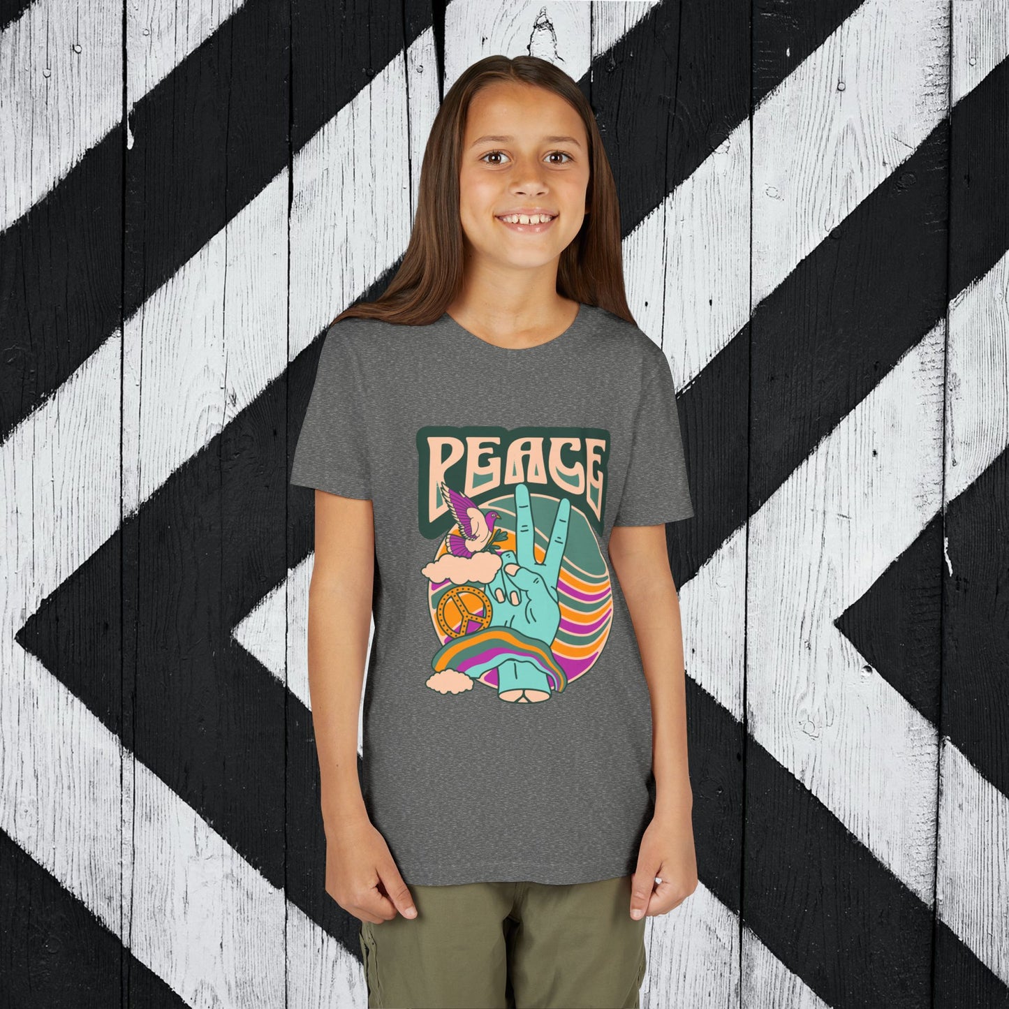 Youth Peace- Retro Short Sleeve Tee