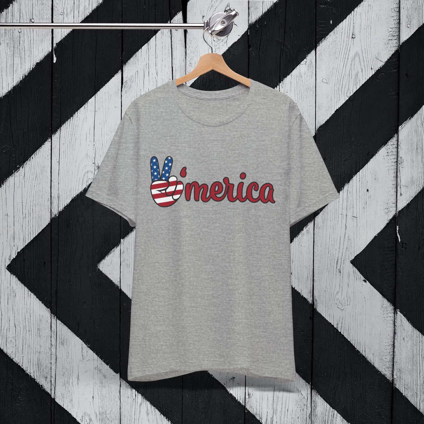 Peaceful America Tee - Unisex Jersey Short Sleeve Shirt for Patriotic Celebrations