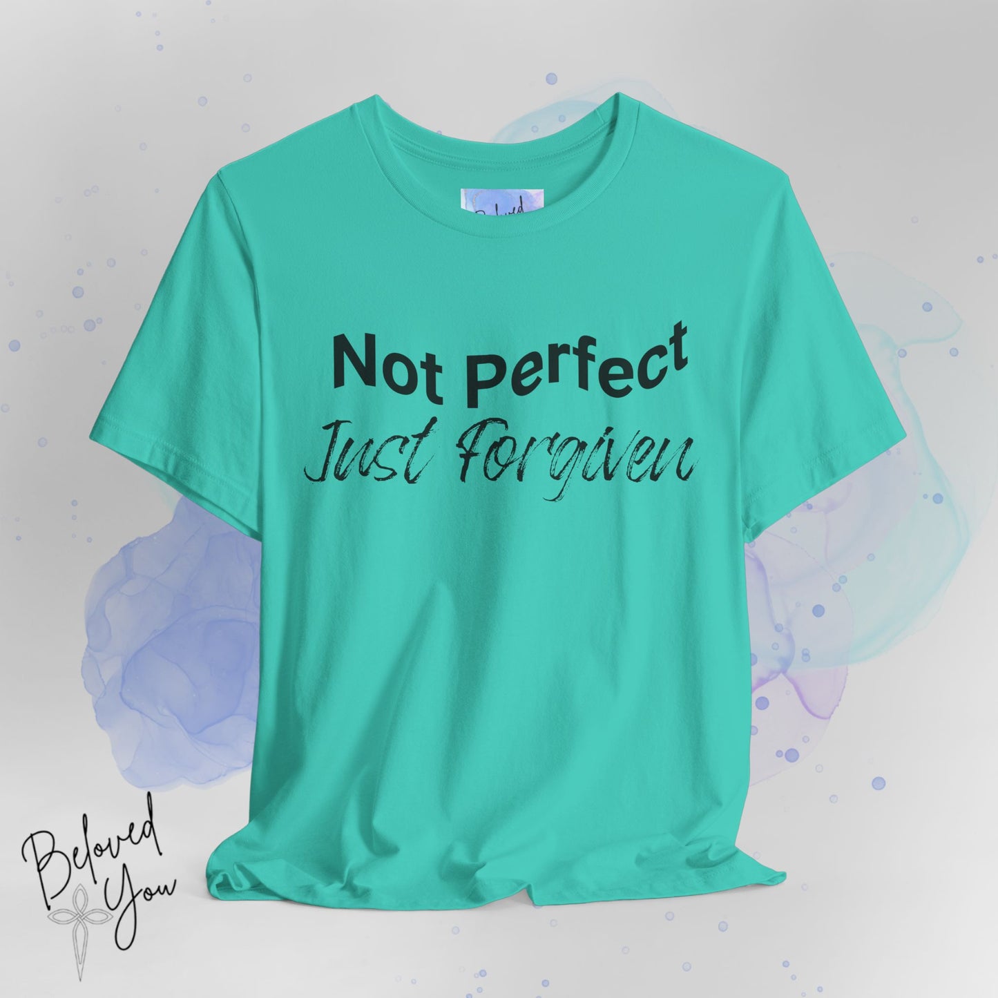 'Not Perfect Just Forgiven' Short Sleeve Tee - Inspirational Casual T-Shirt for Everyday Wear