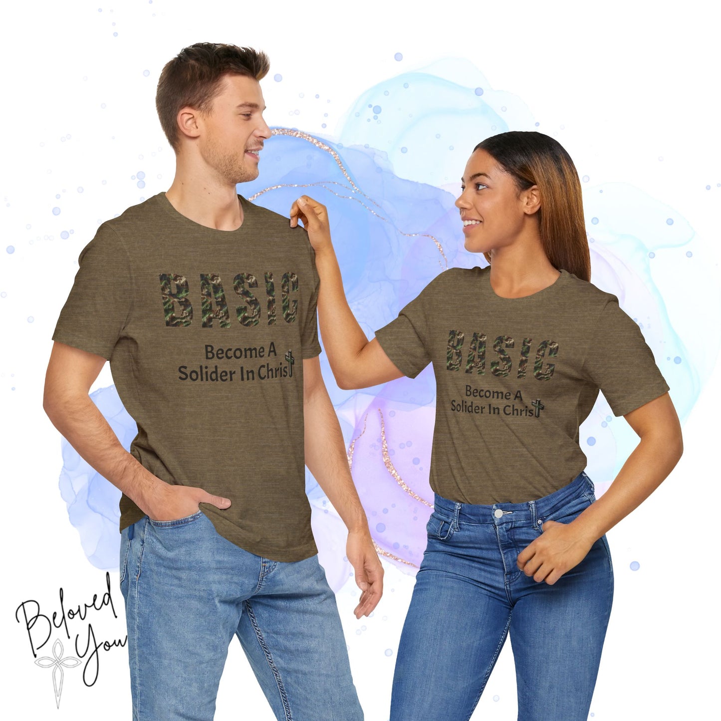 'BASIC - Become A Soldier In Christ' - Unisex Jersey Tee