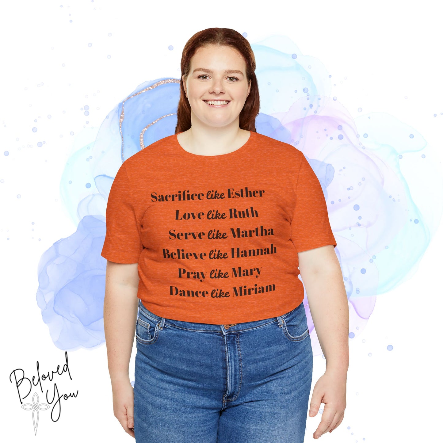Sacrifice, Love, Serve, Believe, Pray, Dance - Inspirational Faith Tee