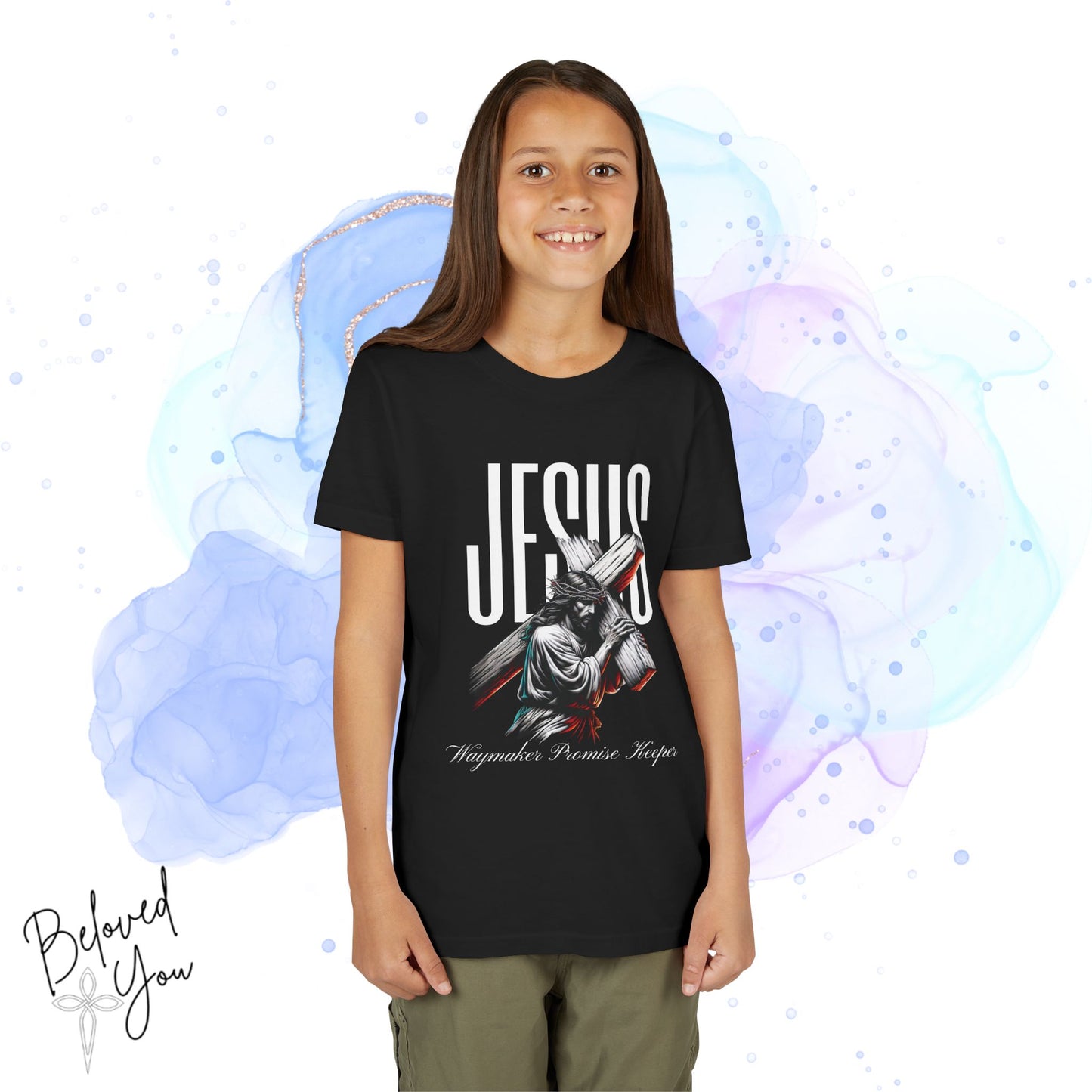 'Jesus Waymaker Promise Keeper' Youth Spiritual Tee