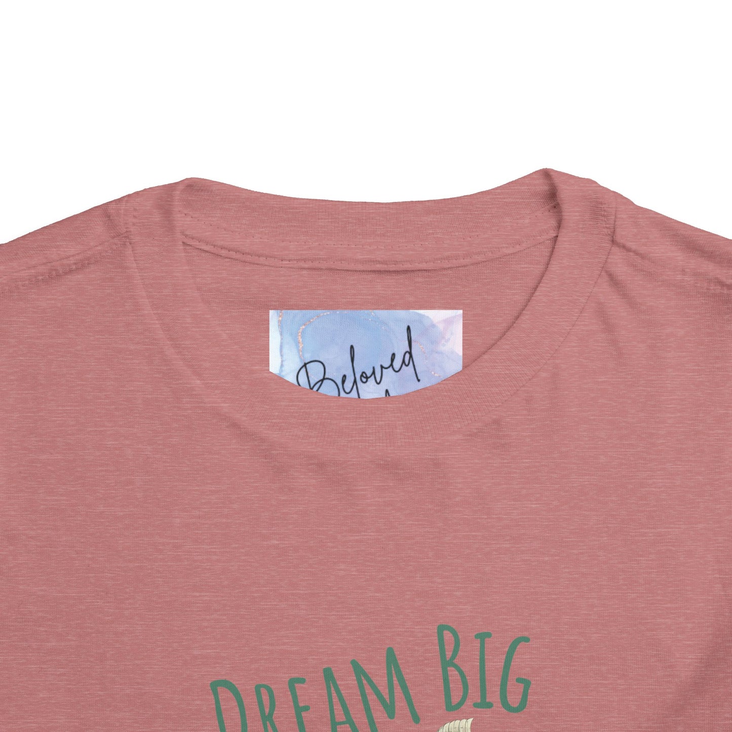 Toddler Dream Big Tee – 'Imagine Bigger!' Inspirational Short Sleeve Shirt