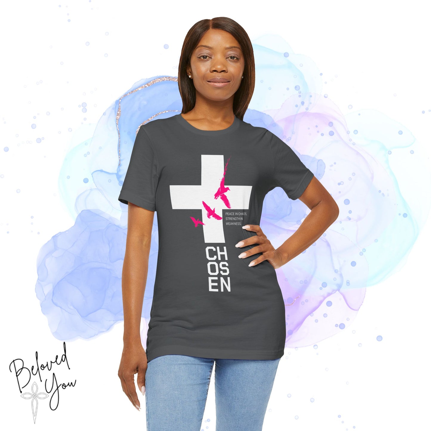 'Chosen' - Pink Unisex Inspirational Tee