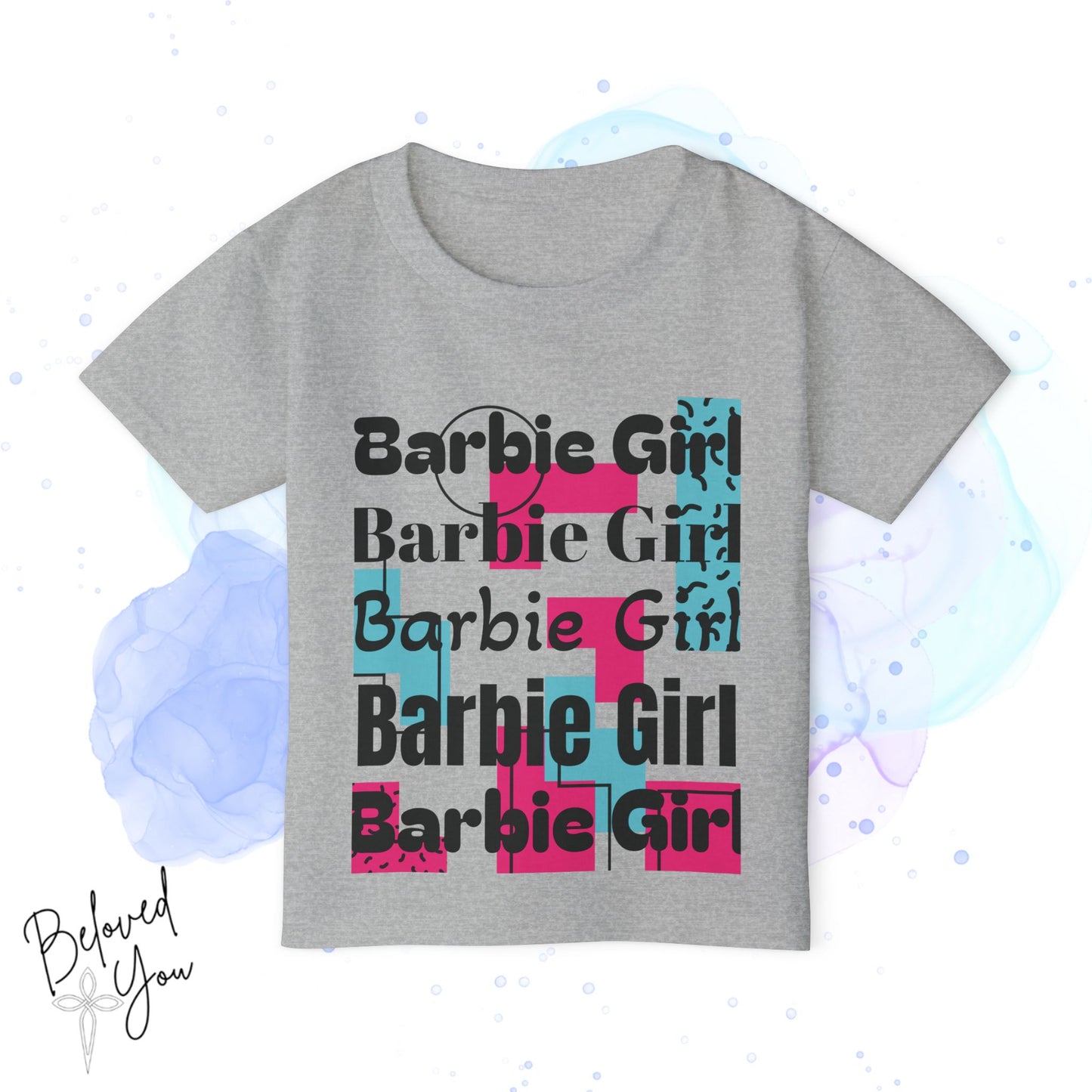 Trendy Barbie Girl Toddler T-Shirt | Colorful Playful Tee for Kids