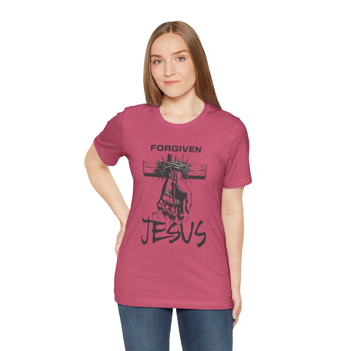 Forgiven By Jesus Short Sleeve Tee - Unisex T-Shirt