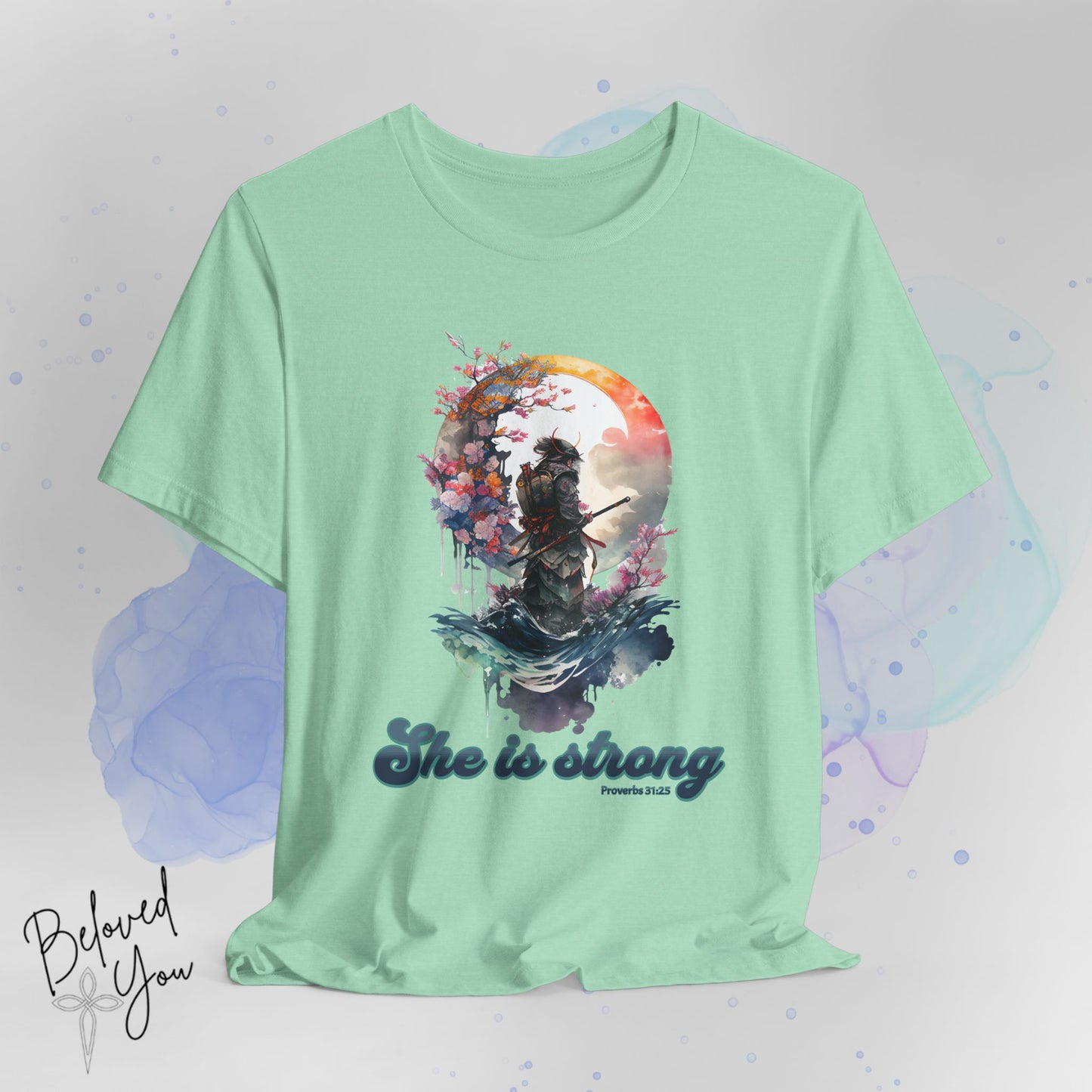 She Is Strong Proverbs 31:25 Short Sleeve T-shirt
