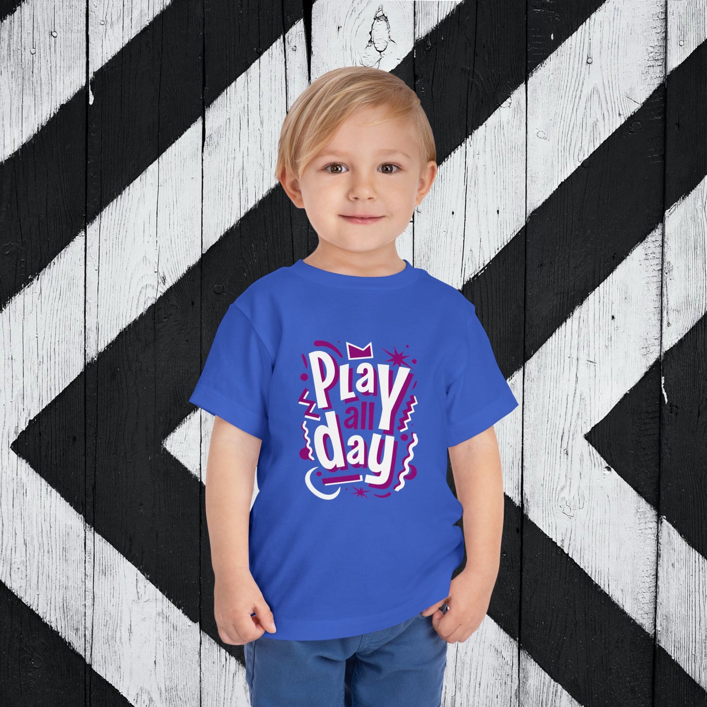 Fun Play All Day - Purple Toddler Short Sleeve Tee