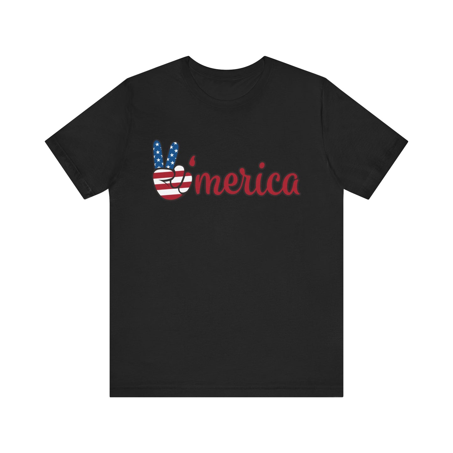 Peaceful America Tee - Unisex Jersey Short Sleeve Shirt for Patriotic Celebrations