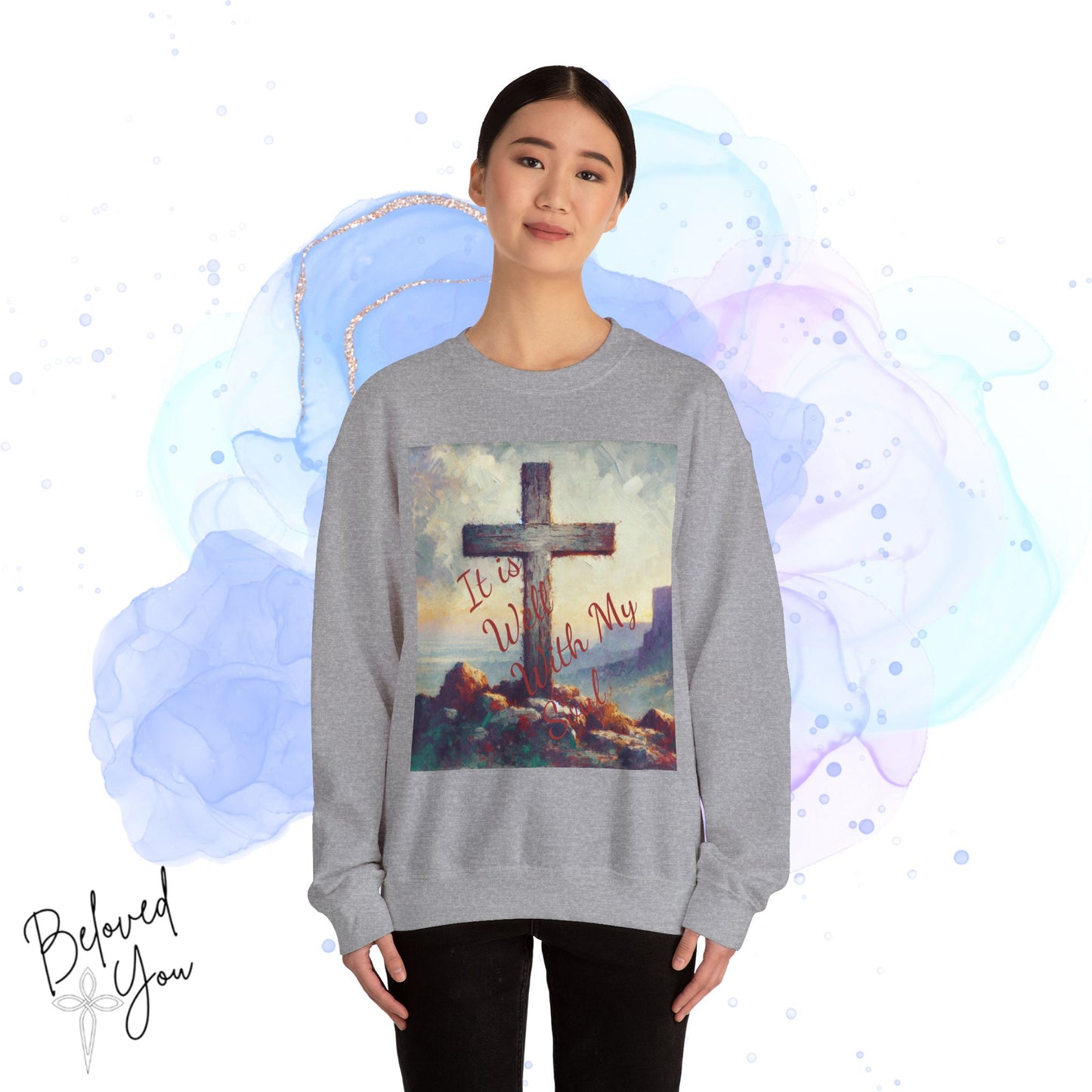 "It is Well With My Soul" - Unisex Crewneck Sweatshirt