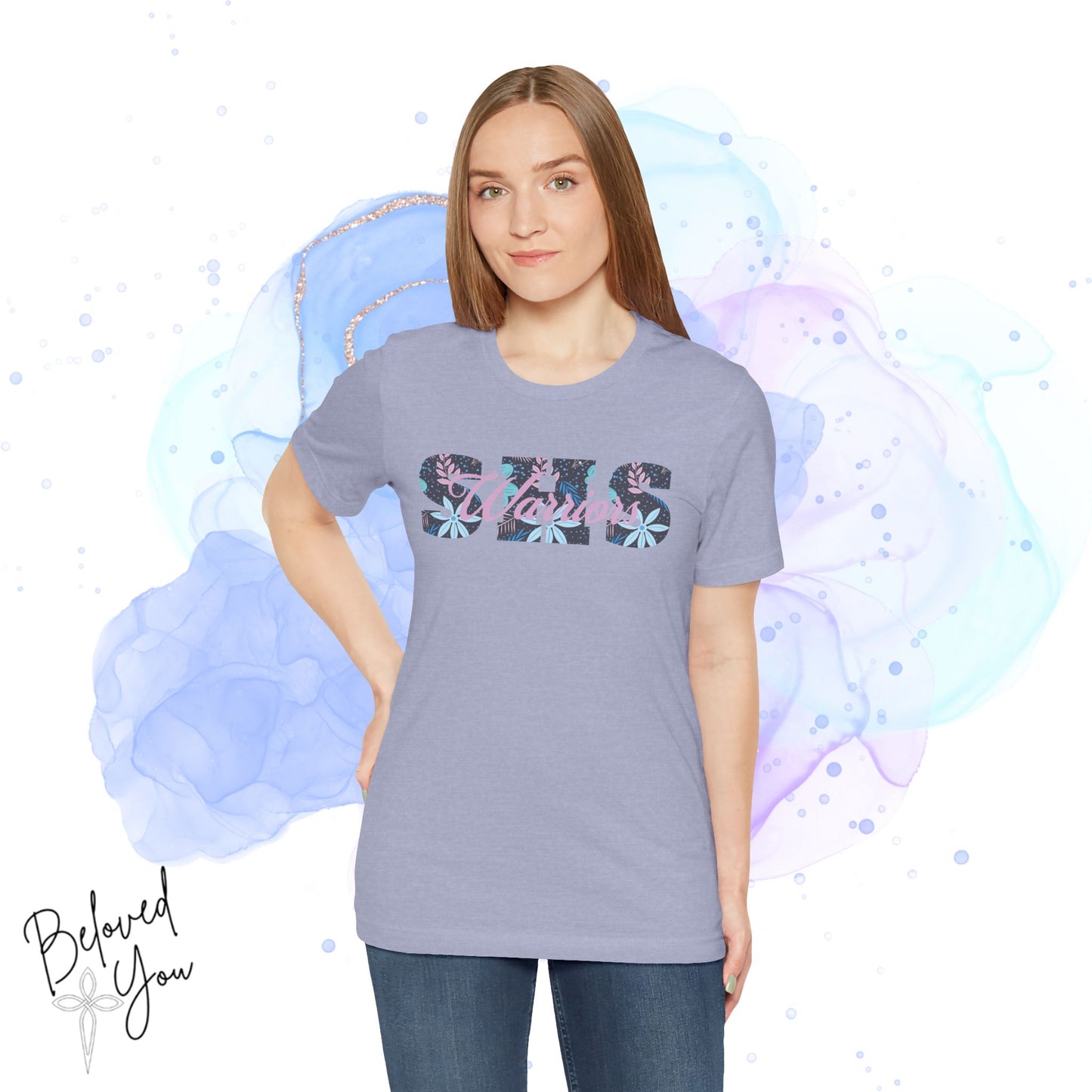 Warriors SHS Floral - Women's Short Sleeve Tee