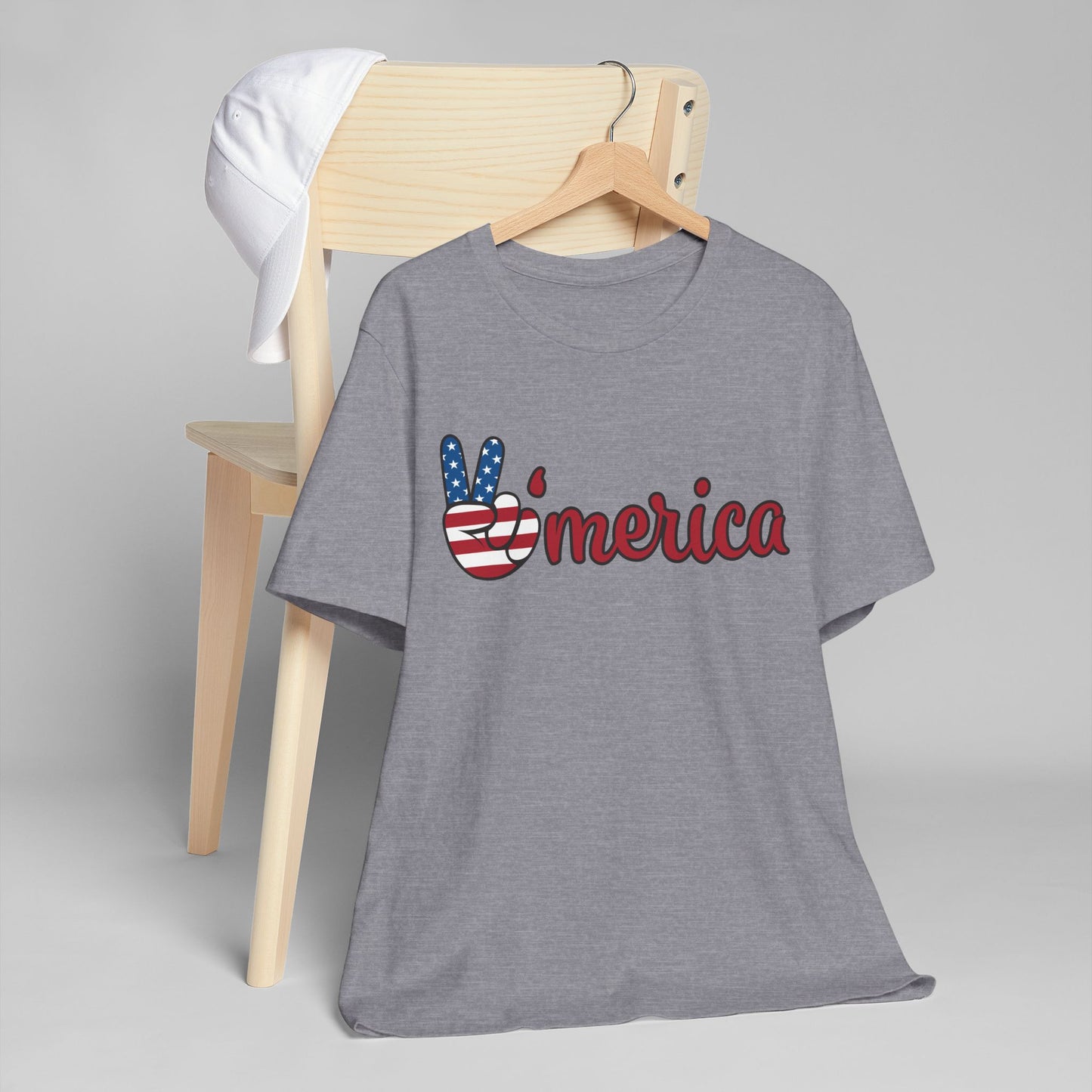 Peaceful America Tee - Unisex Jersey Short Sleeve Shirt for Patriotic Celebrations