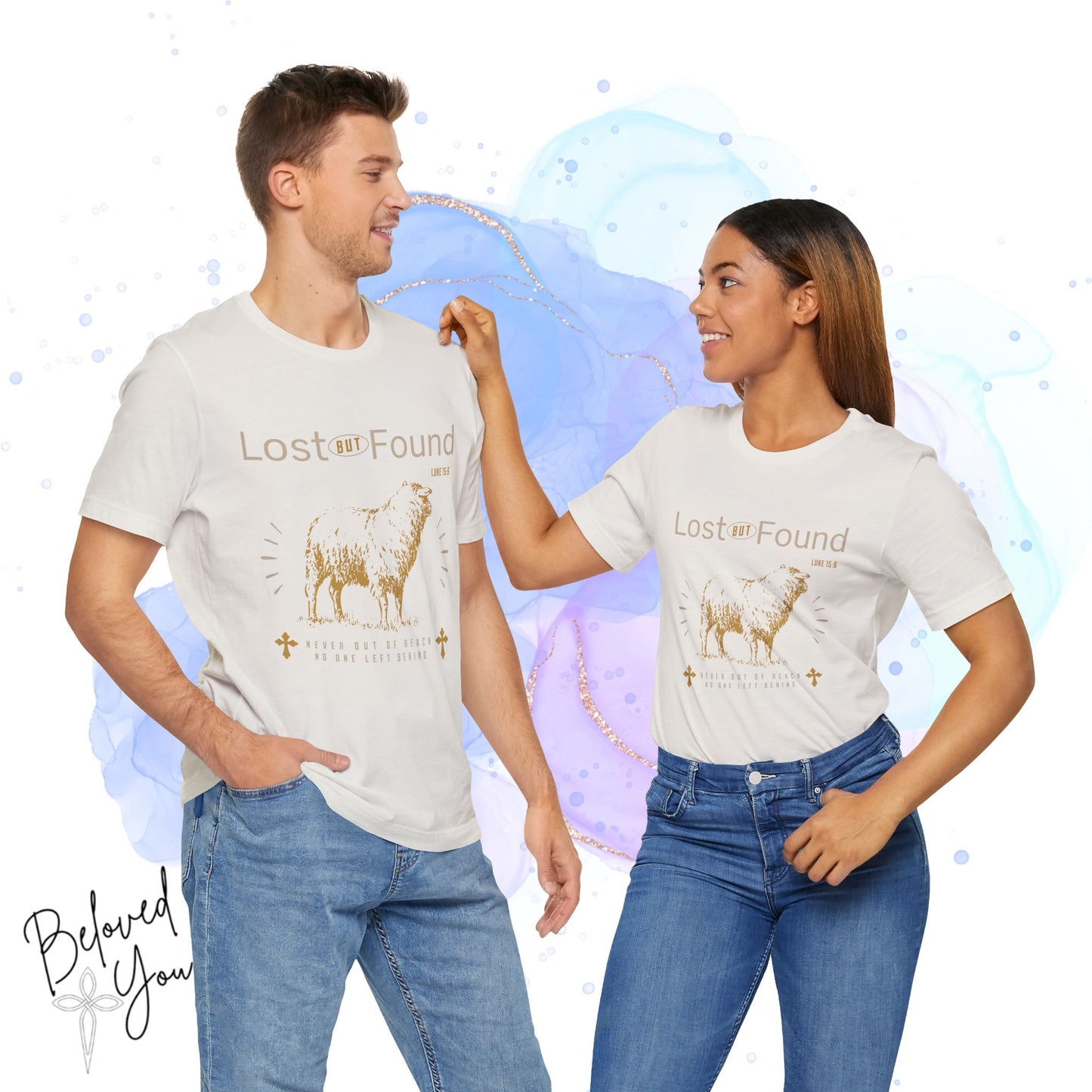 Lost But Found Graphic Tee - Faith-Inspired Unisex Short Sleeve Shirt