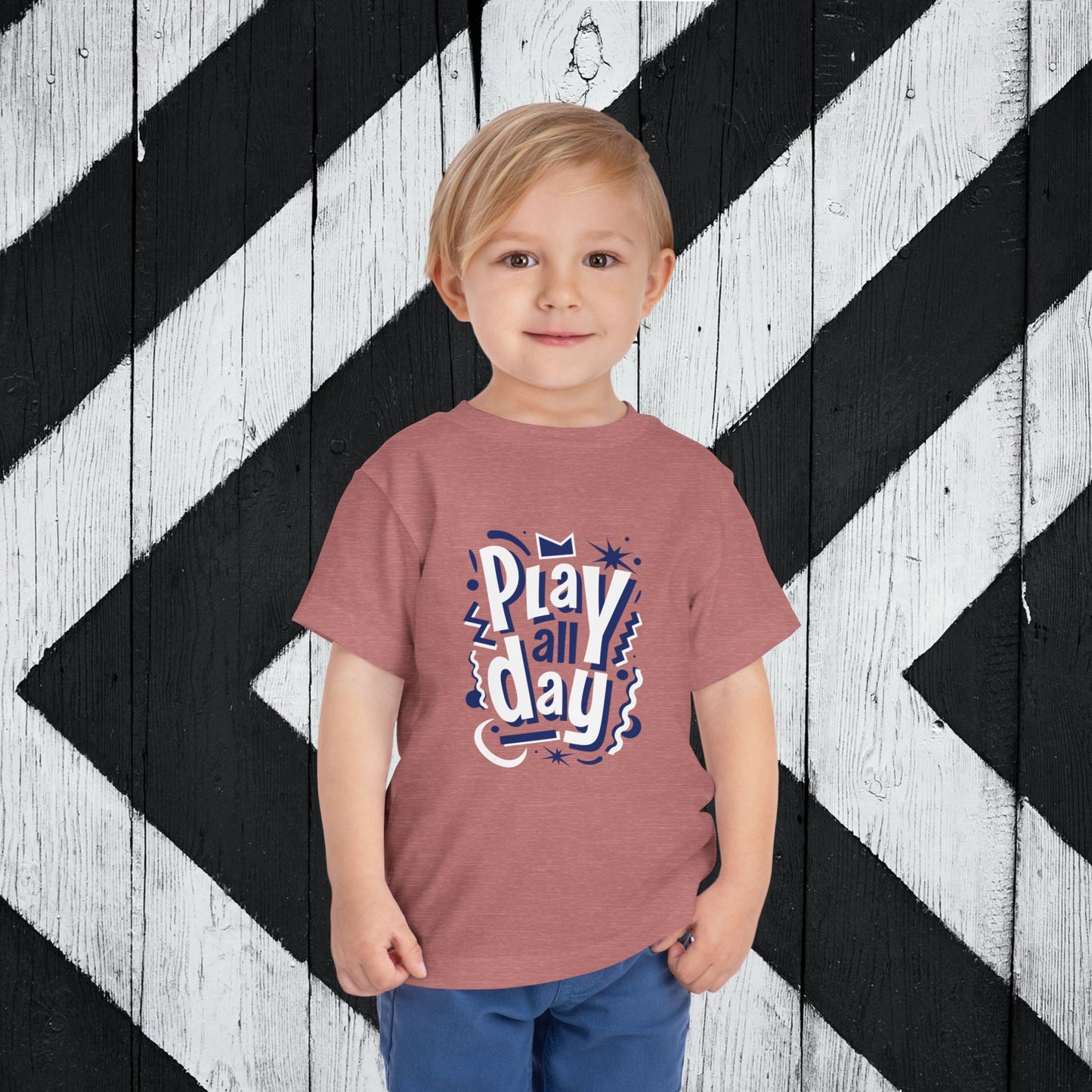 Fun Play All Day - Blue Toddler Short Sleeve Tee