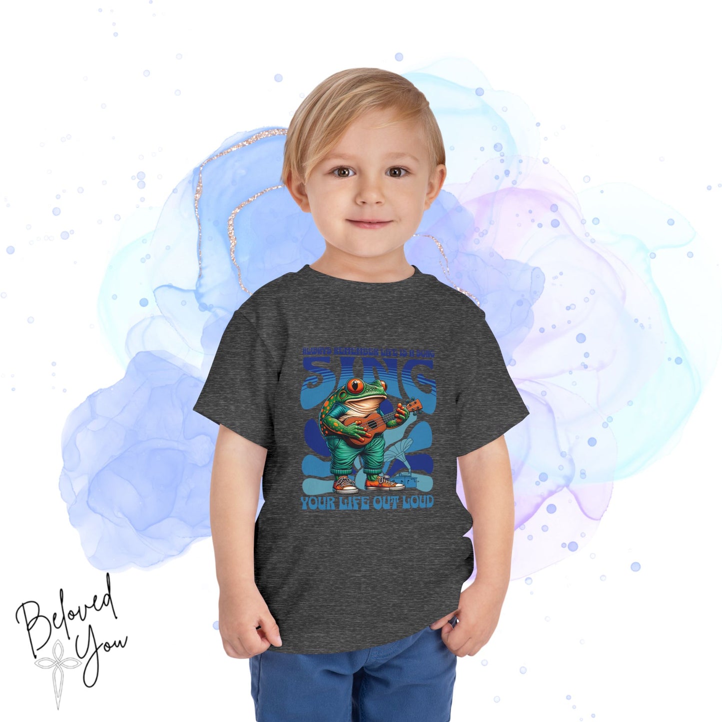 "Sing Your Life Out Loud"- Blue Toddler Short Sleeve Tee