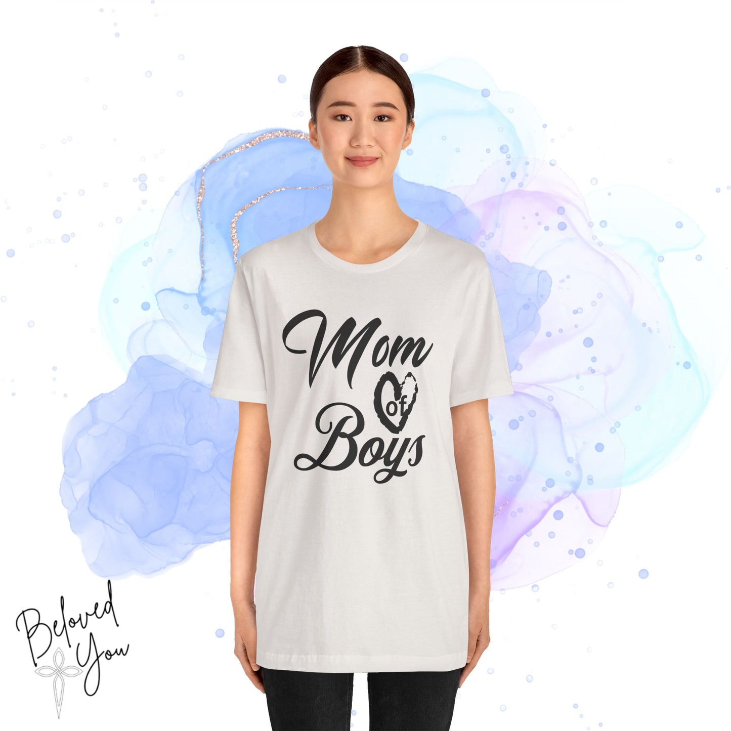 Mom of Boys Jersey Tee