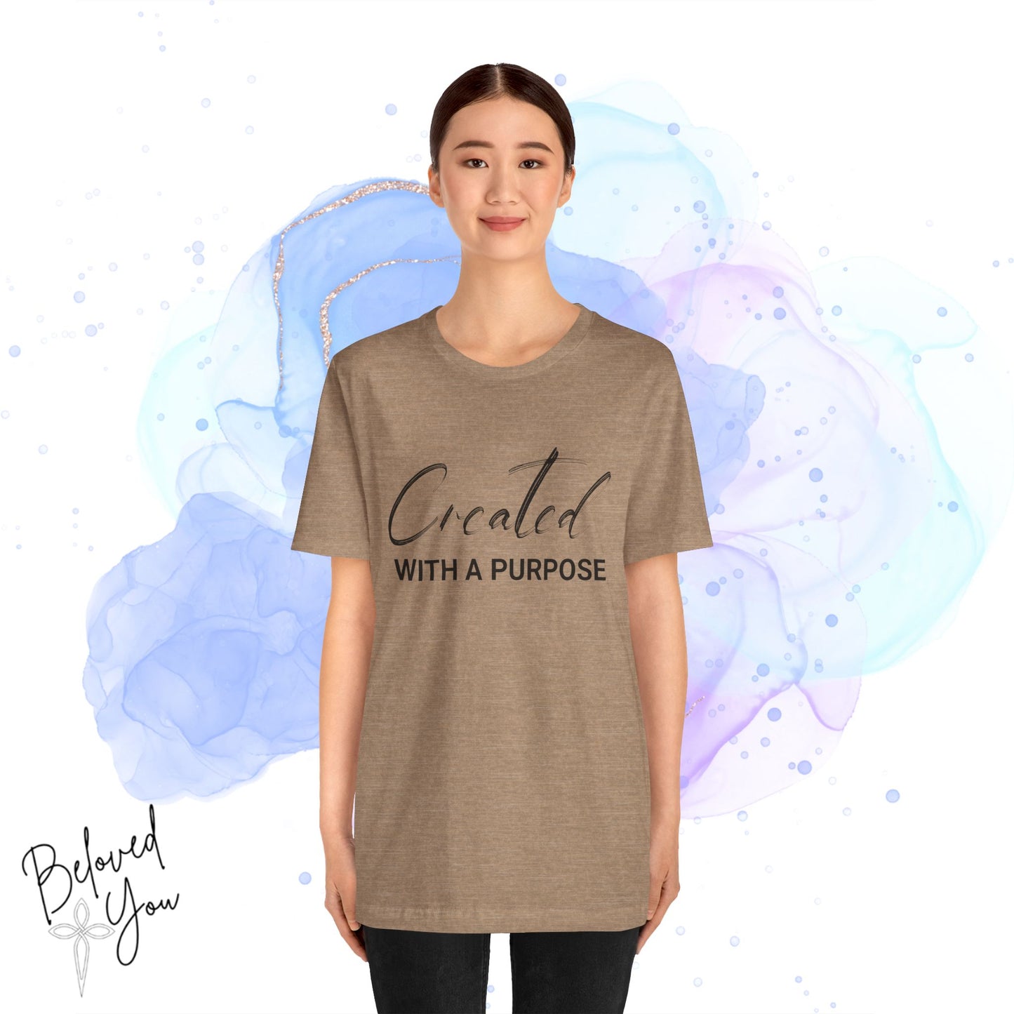 "Created with a Purpose" Jersey Tee | Inspirational Casual Wear