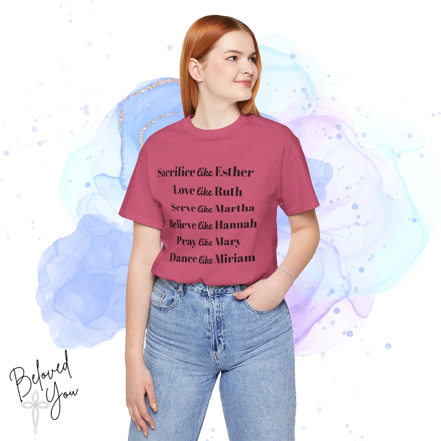 Sacrifice, Love, Serve, Believe, Pray, Dance - Inspirational Faith Tee