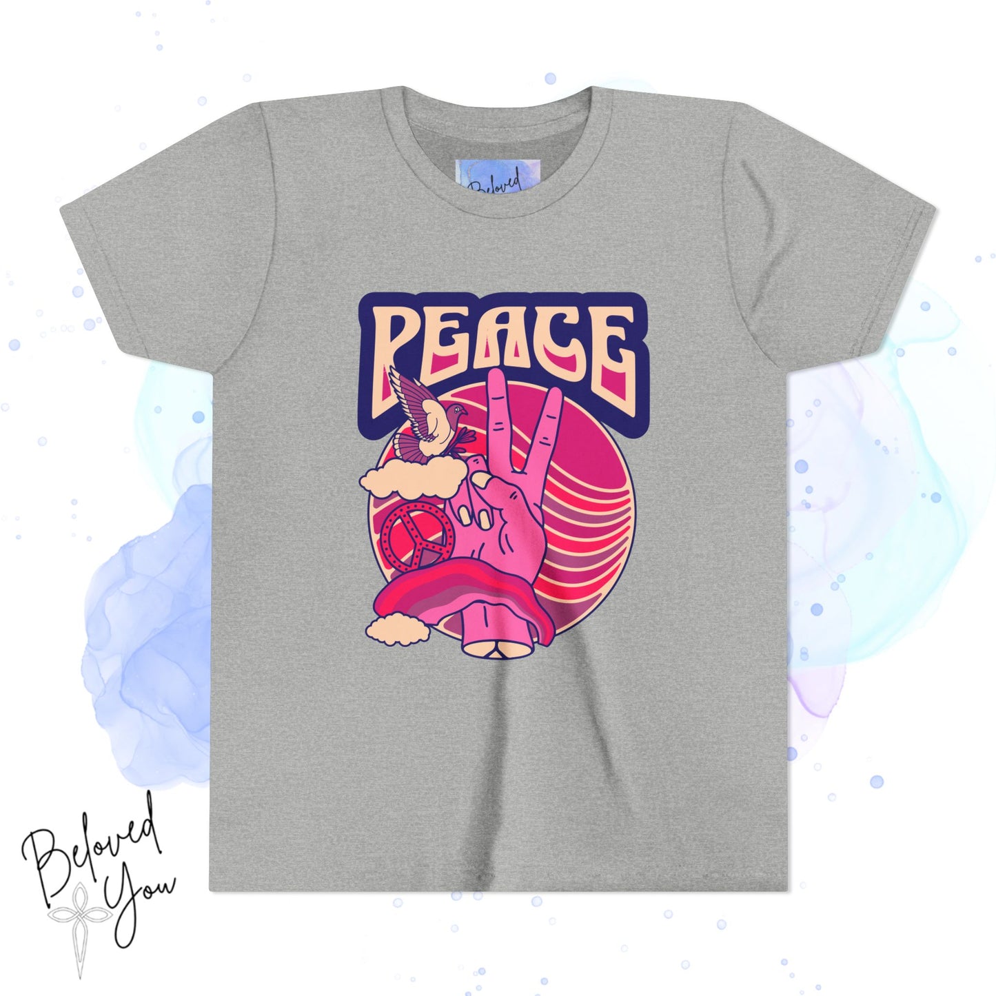 Youth Peace- Pink Short Sleeve Tee