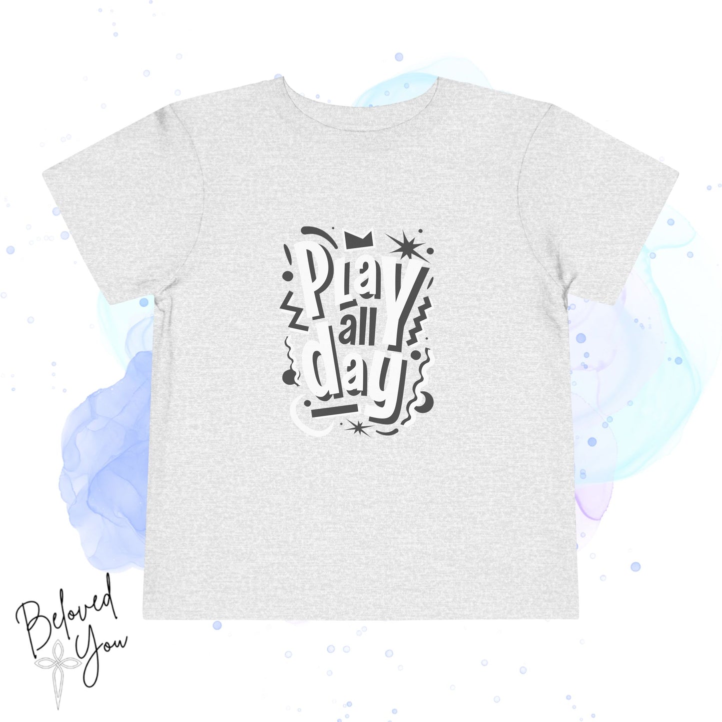 Fun Play All Day - Black Toddler Short Sleeve Tee