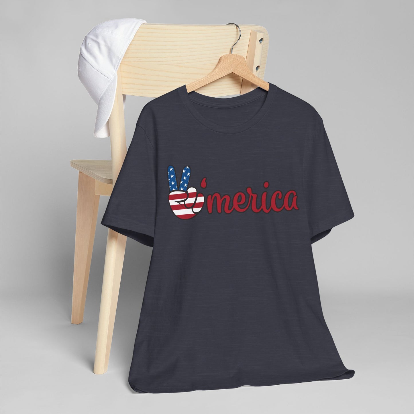 Peaceful America Tee - Unisex Jersey Short Sleeve Shirt for Patriotic Celebrations