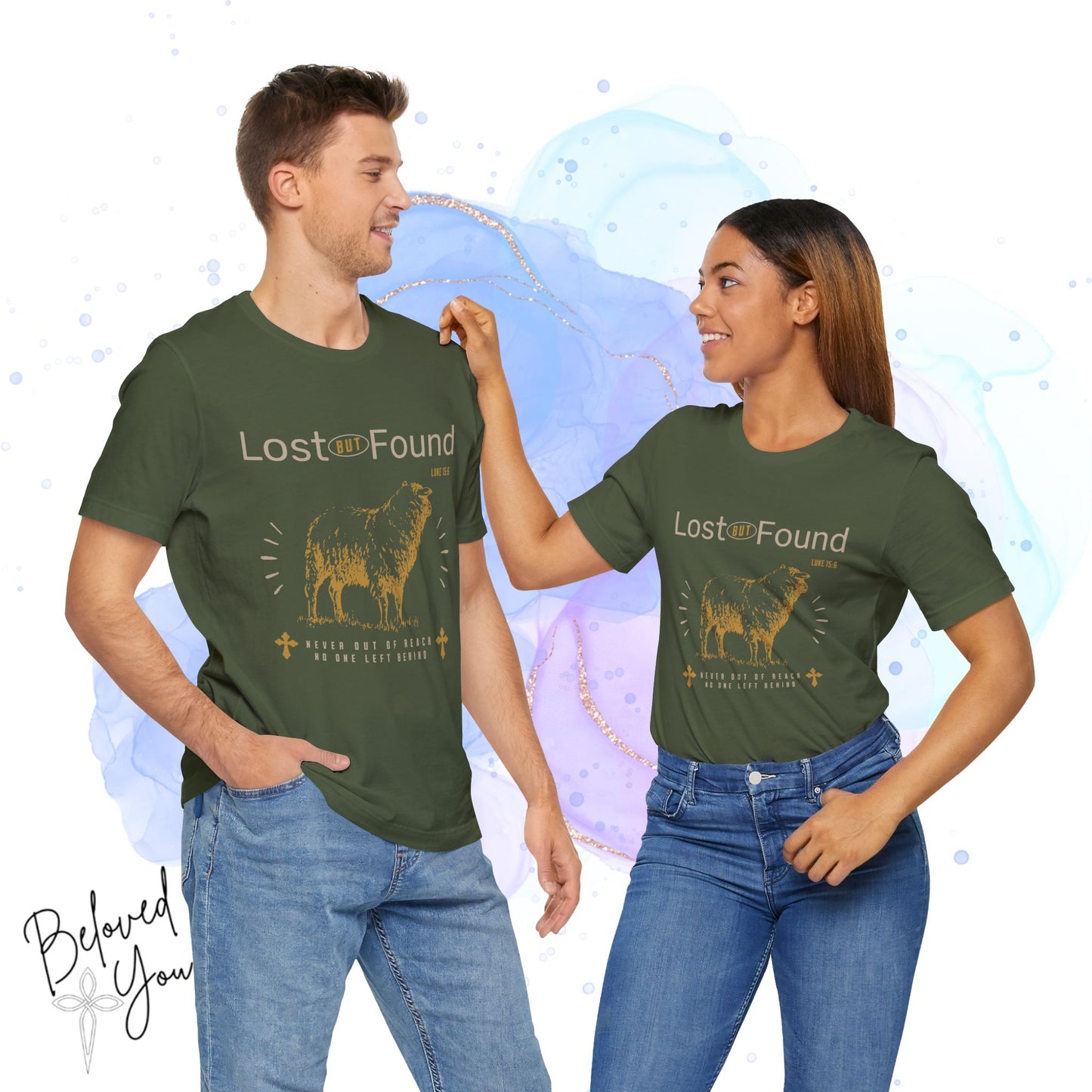 Lost But Found Graphic Tee - Faith-Inspired Unisex Short Sleeve Shirt