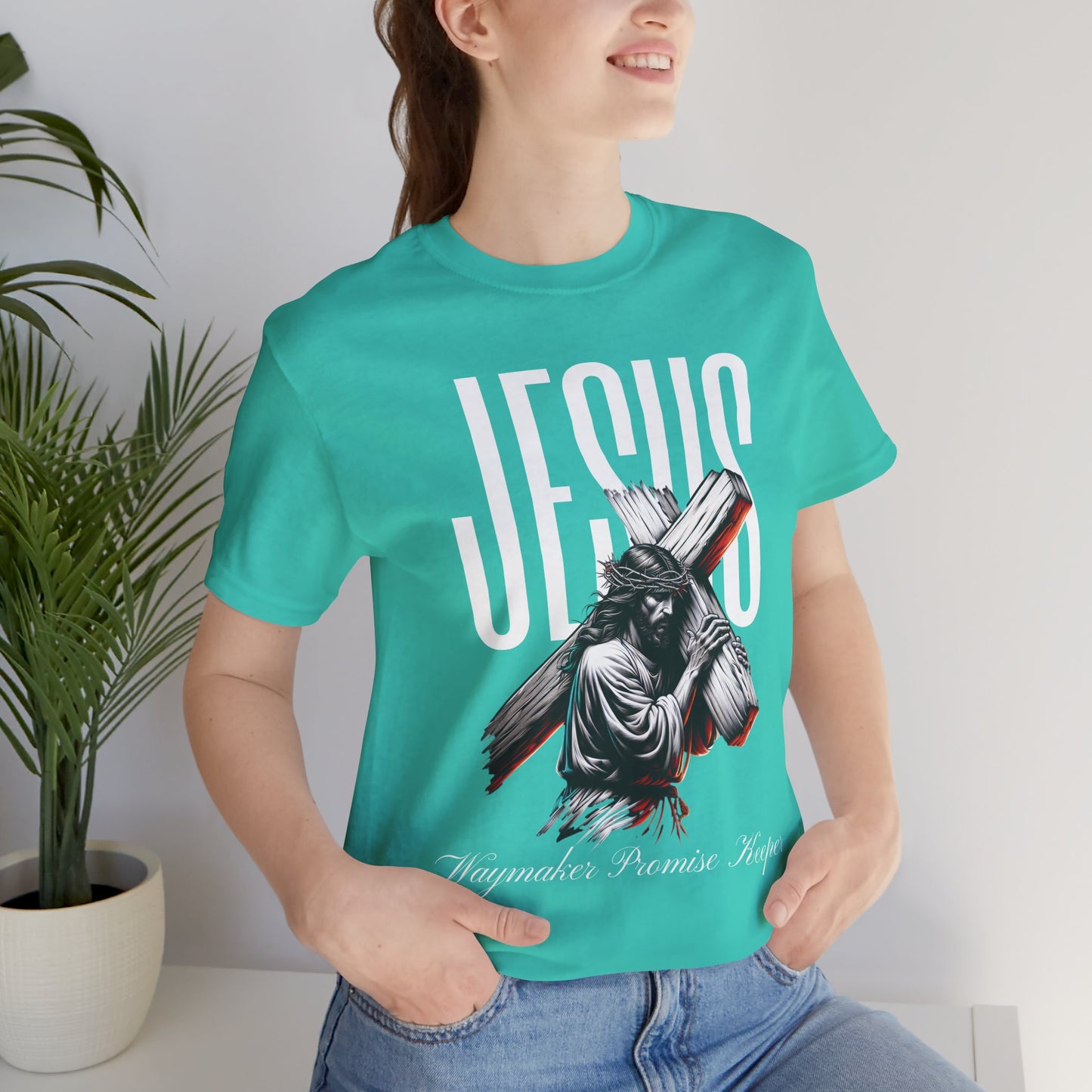 'Jesus Waymaker Promise Keeper' - Unisex Jersey Tee