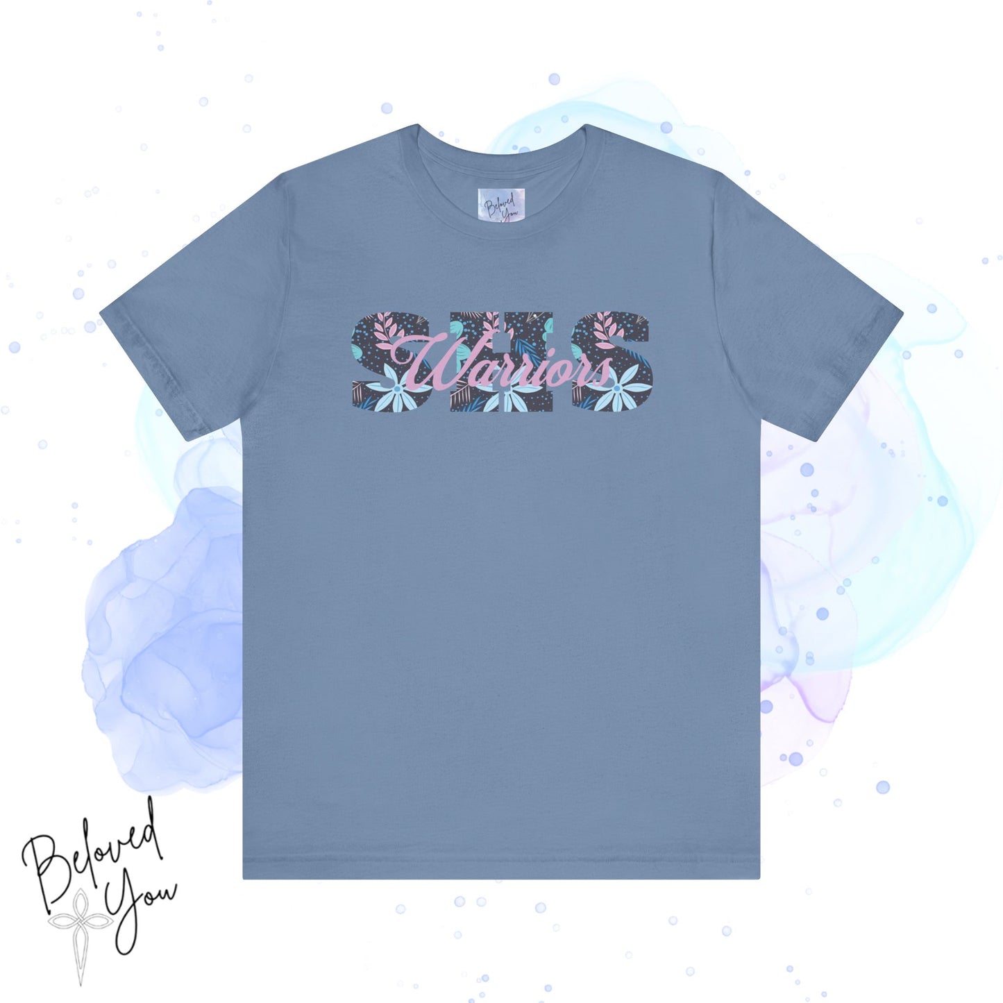 Warriors SHS Floral - Women's Short Sleeve Tee