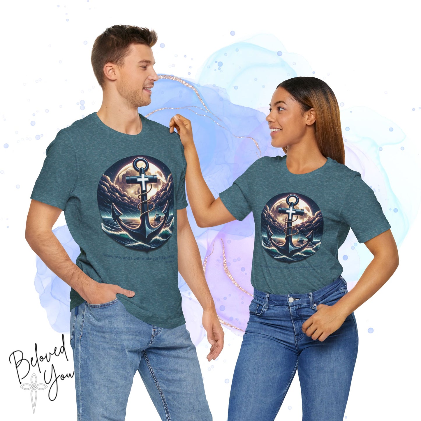 Follow Me, Fisher of Men - Unisex Jersey Short Sleeve Tee