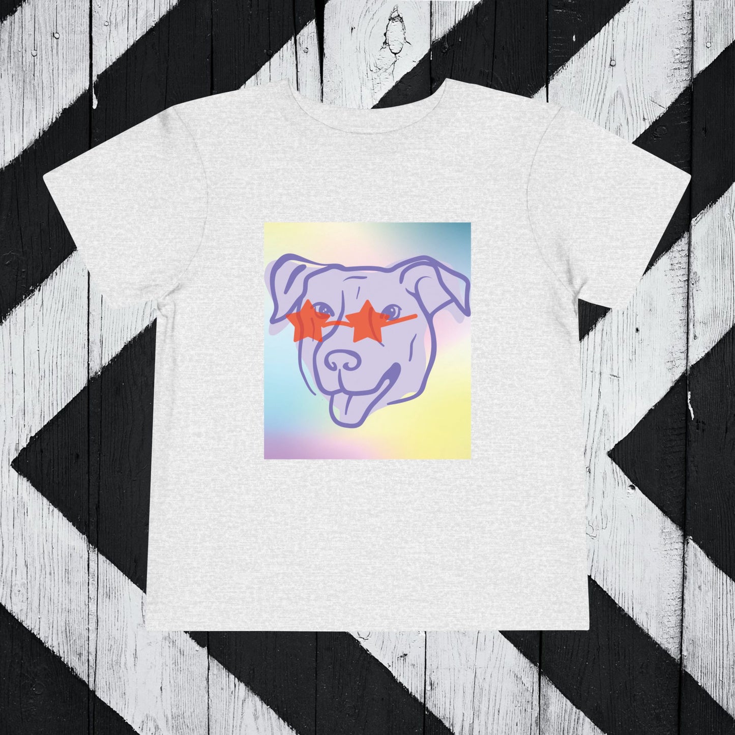 Cool Dog Toddler Short Sleeve Tee - Fun & Playful Design for Kids