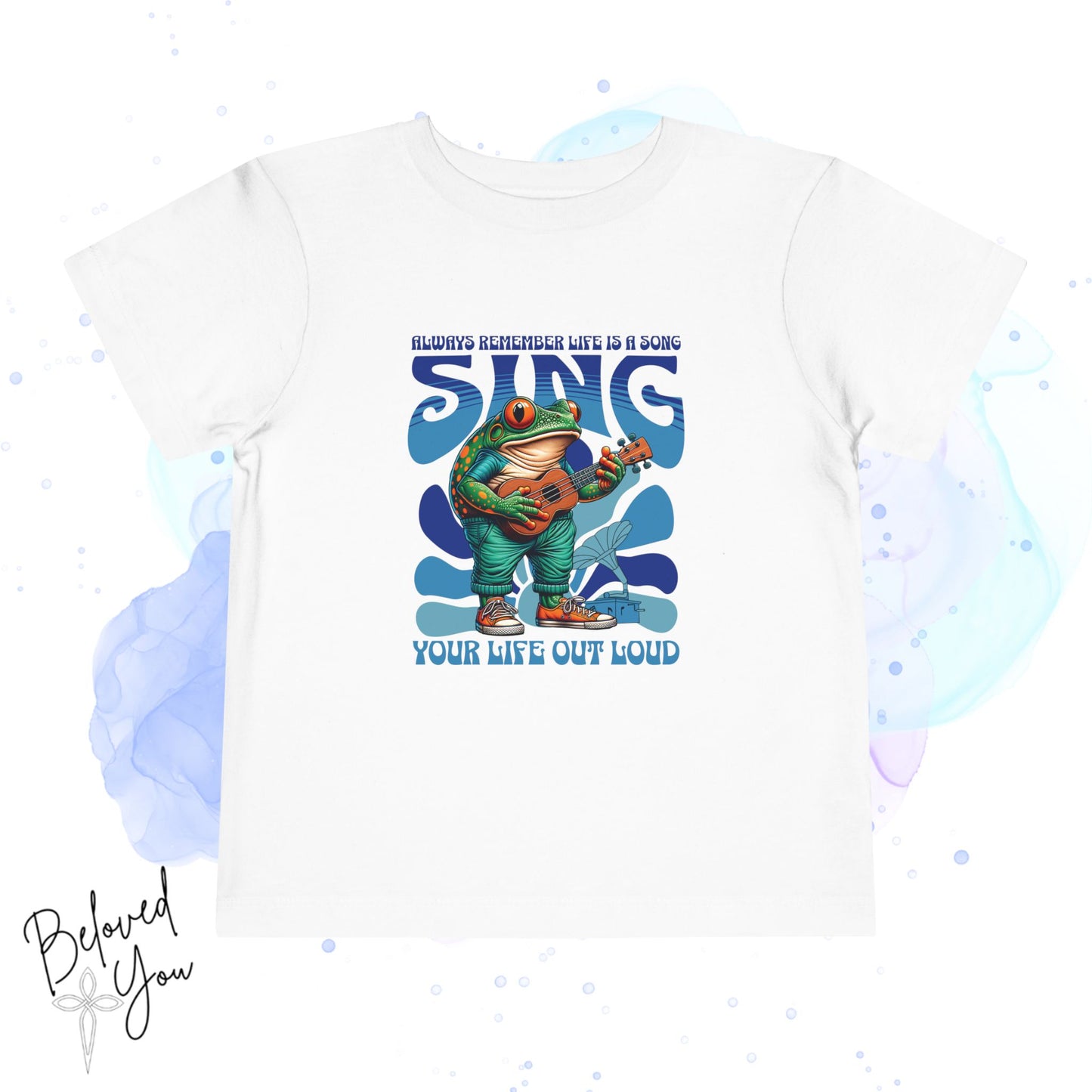 "Sing Your Life Out Loud"- Blue Toddler Short Sleeve Tee